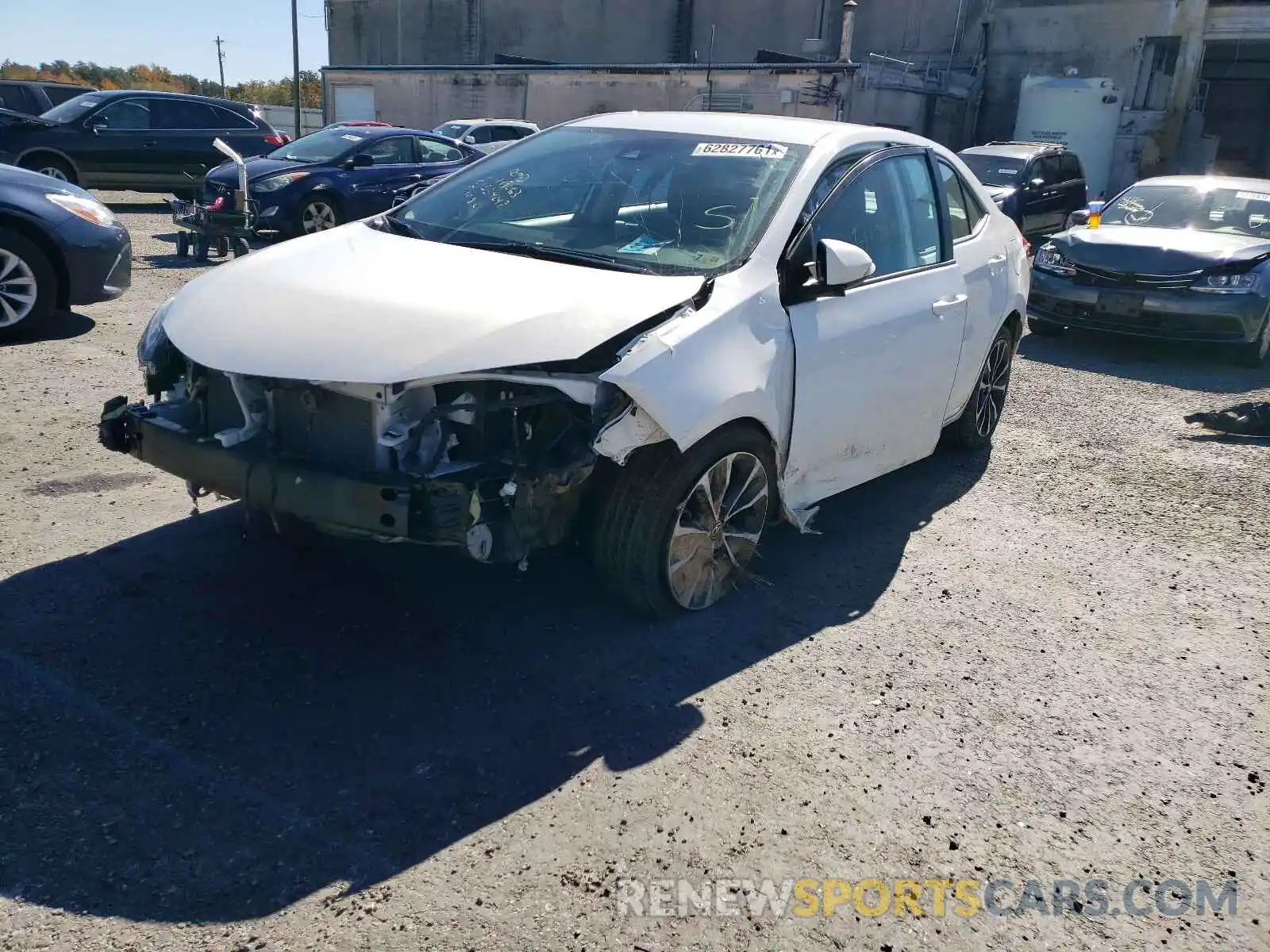 2 Photograph of a damaged car 2T1BURHE7KC149063 TOYOTA COROLLA 2019