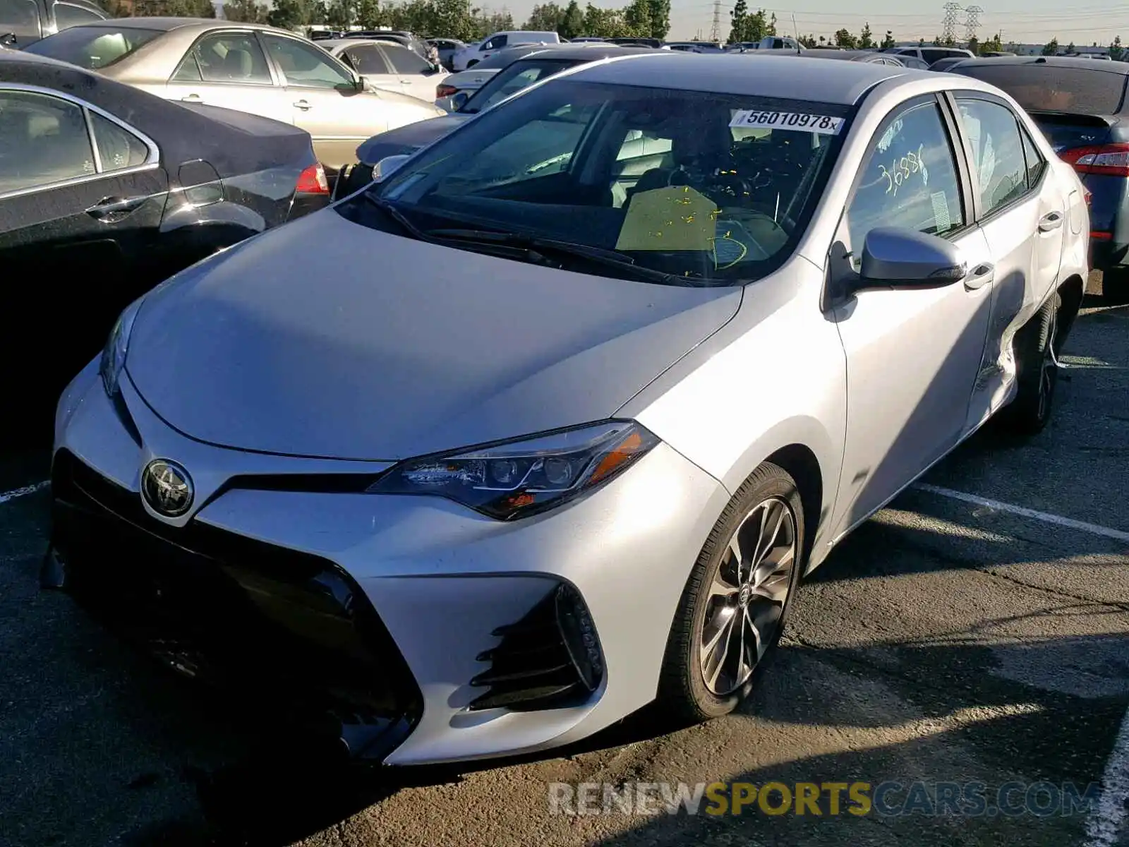 2 Photograph of a damaged car 2T1BURHE7KC150441 TOYOTA COROLLA 2019