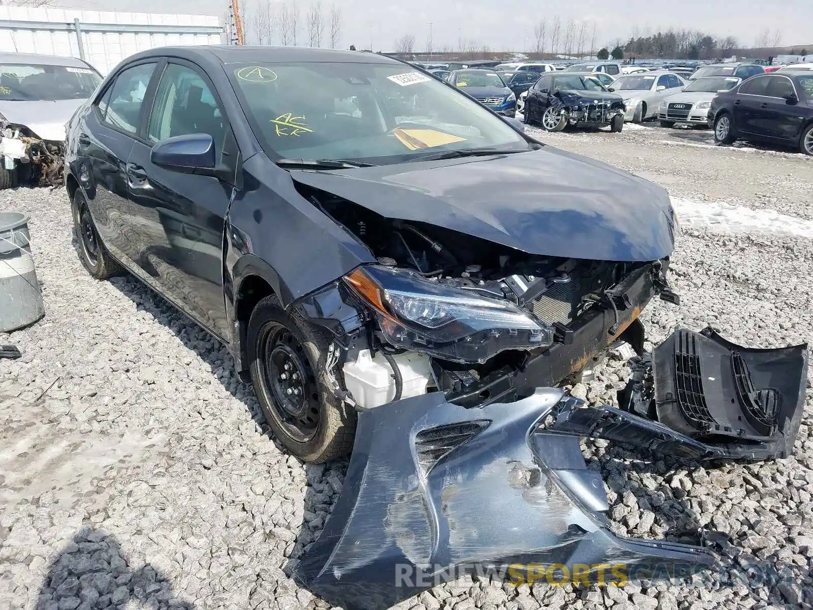 1 Photograph of a damaged car 2T1BURHE7KC150455 TOYOTA COROLLA 2019