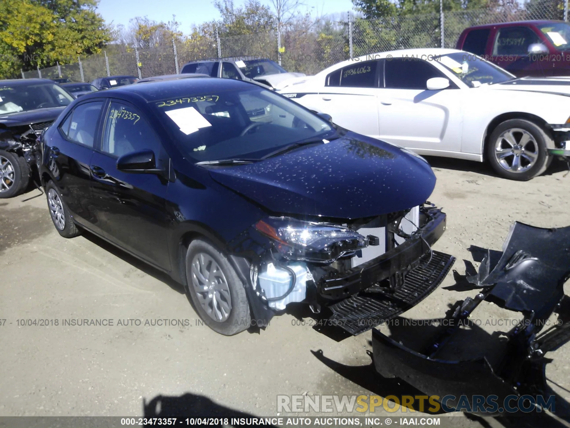 1 Photograph of a damaged car 2T1BURHE7KC150567 Toyota Corolla 2019