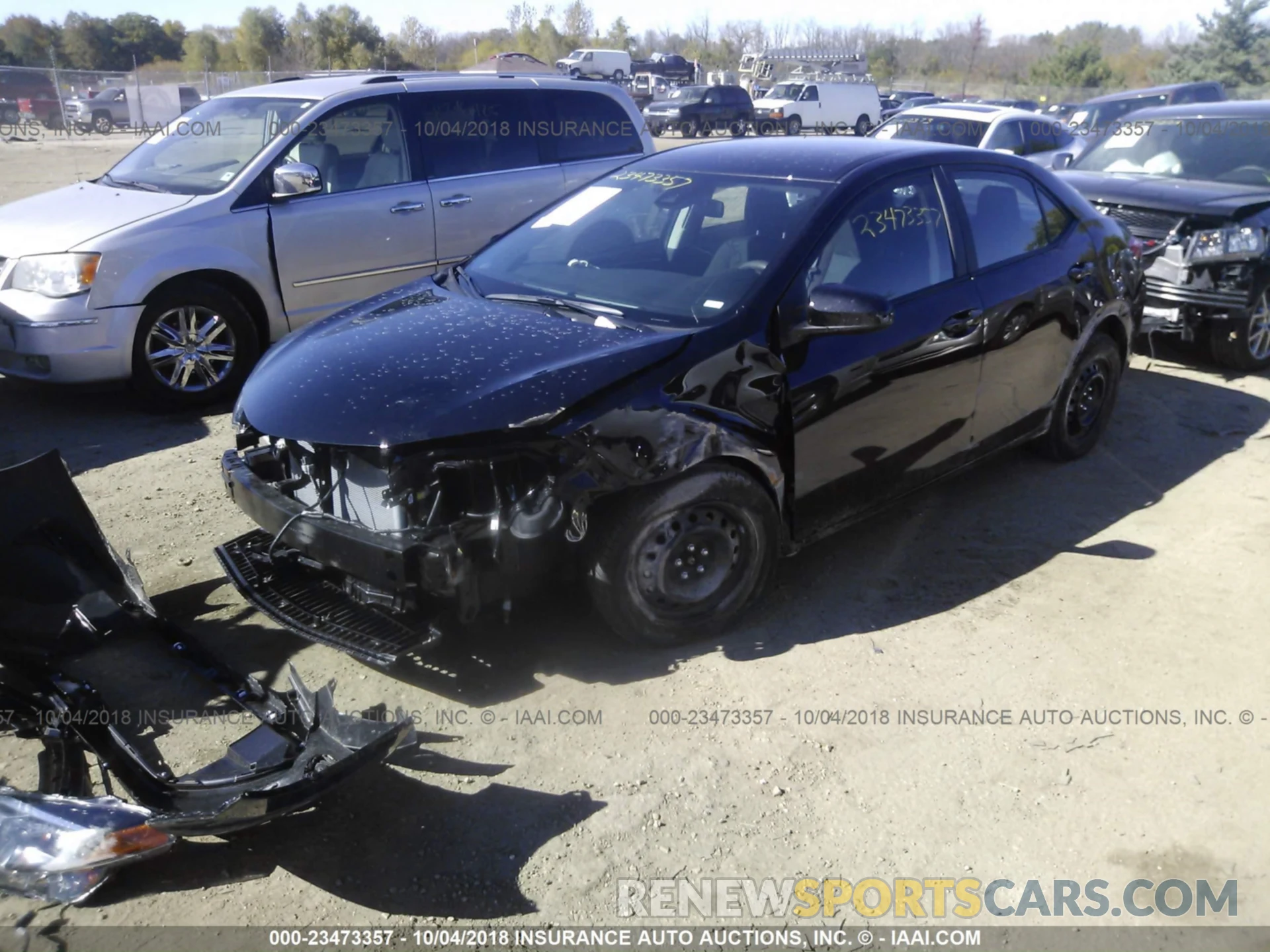 2 Photograph of a damaged car 2T1BURHE7KC150567 Toyota Corolla 2019