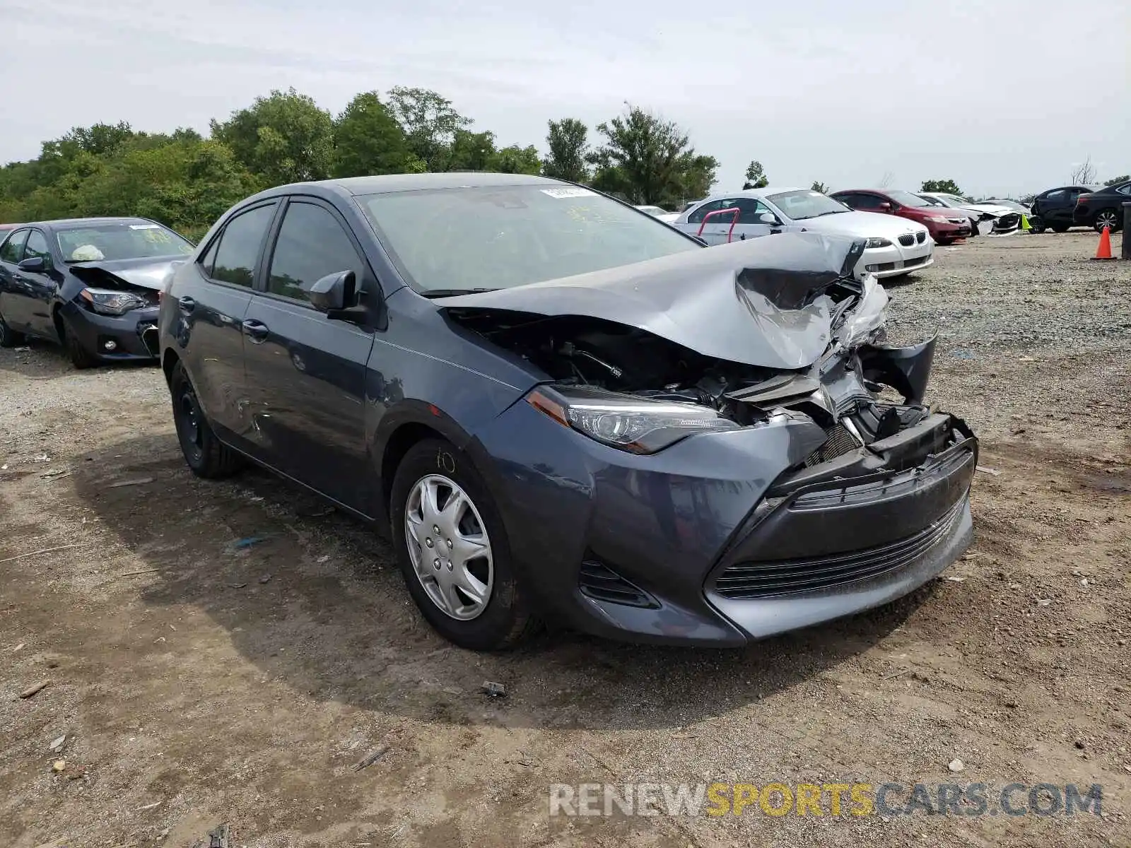 1 Photograph of a damaged car 2T1BURHE7KC151072 TOYOTA COROLLA 2019