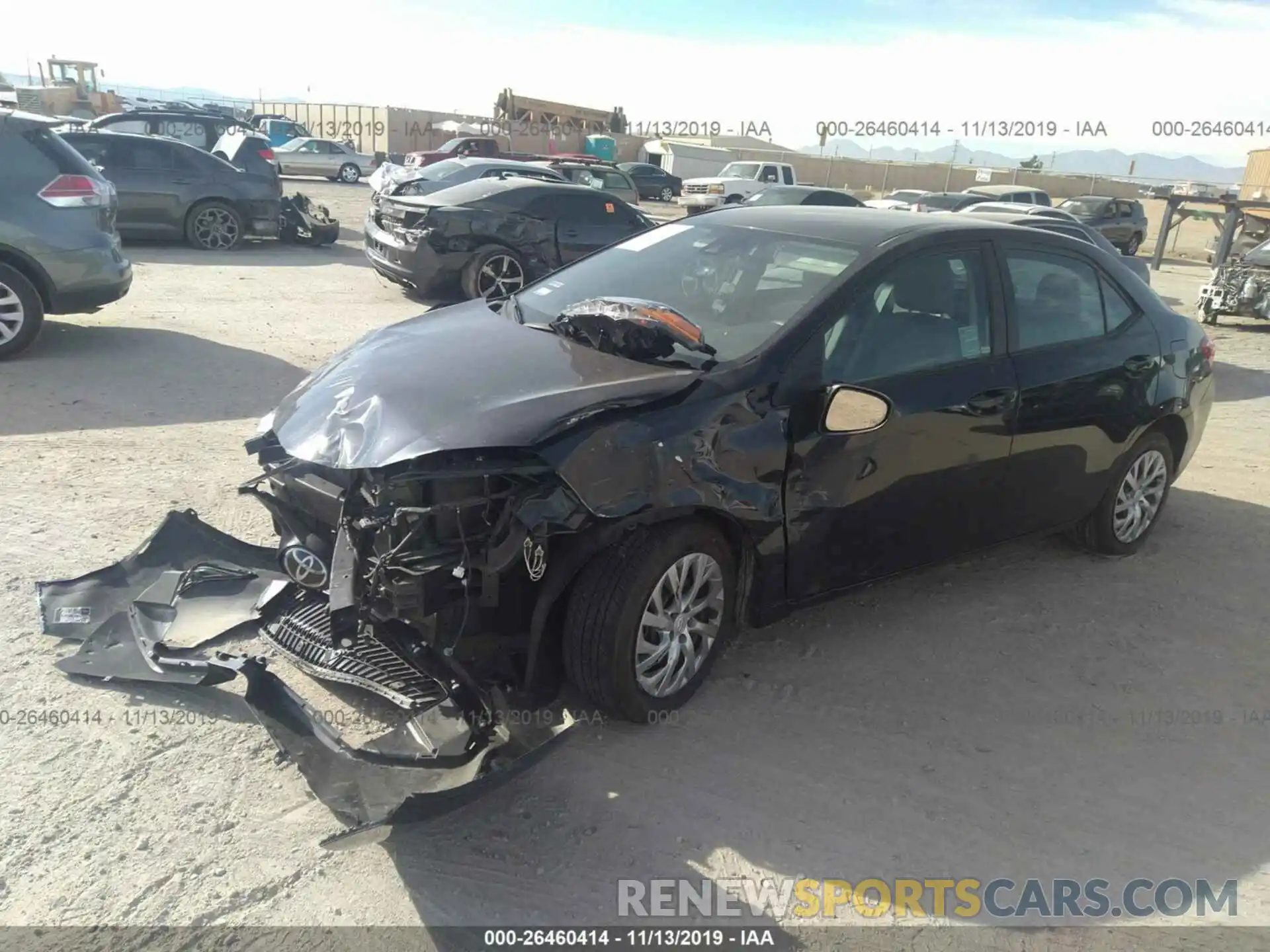 2 Photograph of a damaged car 2T1BURHE7KC151170 TOYOTA COROLLA 2019