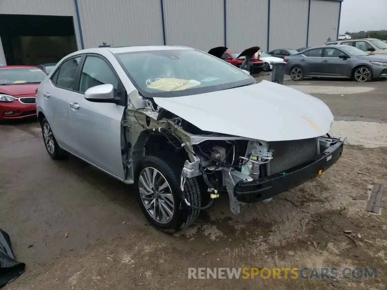 1 Photograph of a damaged car 2T1BURHE7KC151850 TOYOTA COROLLA 2019