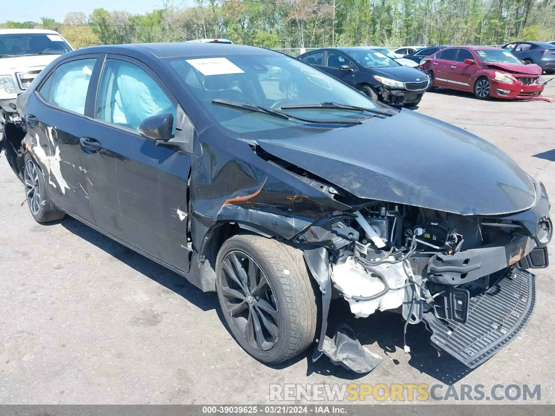 1 Photograph of a damaged car 2T1BURHE7KC151881 TOYOTA COROLLA 2019