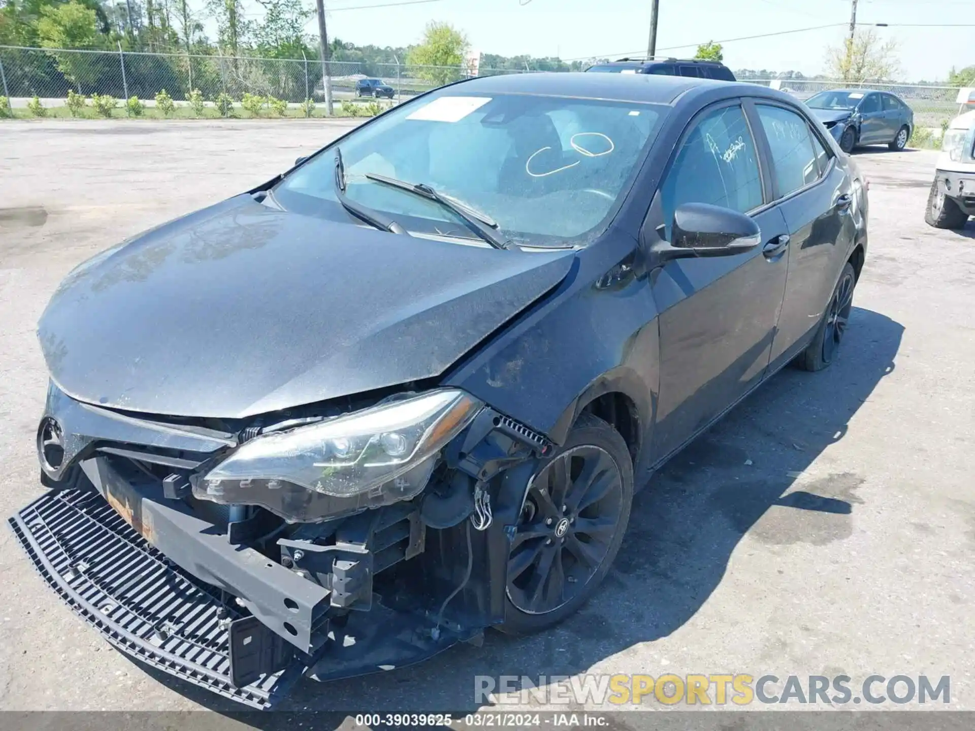 2 Фотография поврежденного автомобиля 2T1BURHE7KC151881 TOYOTA COROLLA 2019