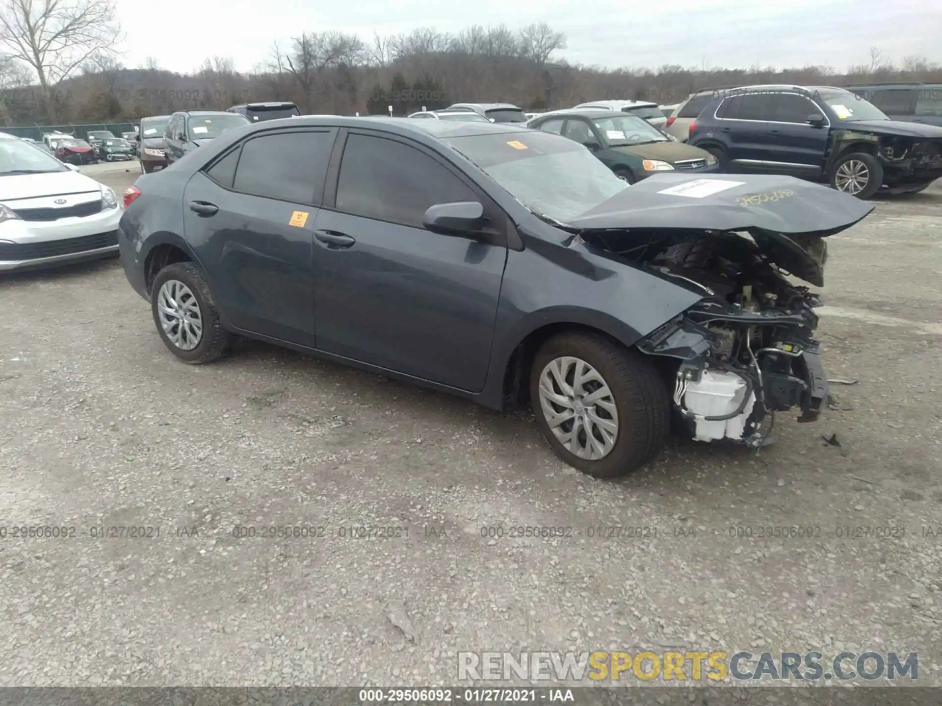 1 Photograph of a damaged car 2T1BURHE7KC152027 TOYOTA COROLLA 2019