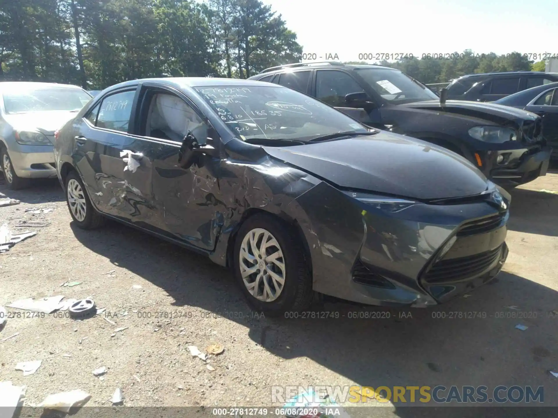 1 Photograph of a damaged car 2T1BURHE7KC154067 TOYOTA COROLLA 2019