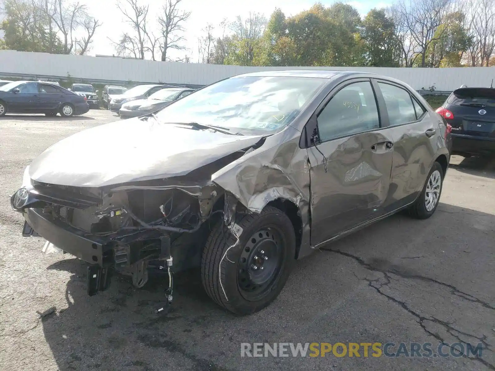 2 Photograph of a damaged car 2T1BURHE7KC154859 TOYOTA COROLLA 2019