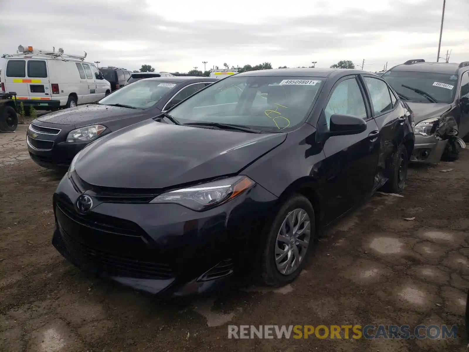 2 Photograph of a damaged car 2T1BURHE7KC154957 TOYOTA COROLLA 2019