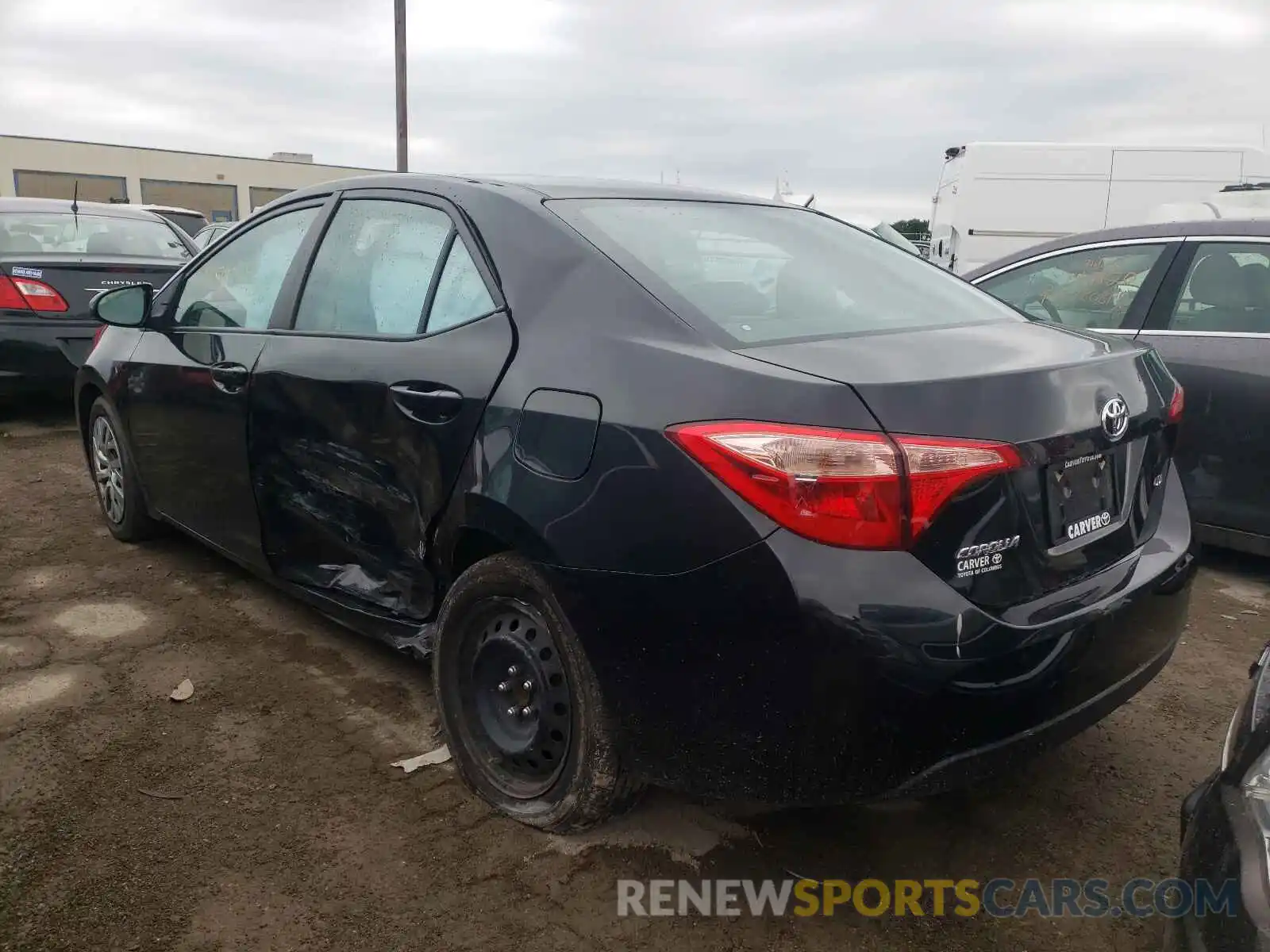 3 Photograph of a damaged car 2T1BURHE7KC154957 TOYOTA COROLLA 2019