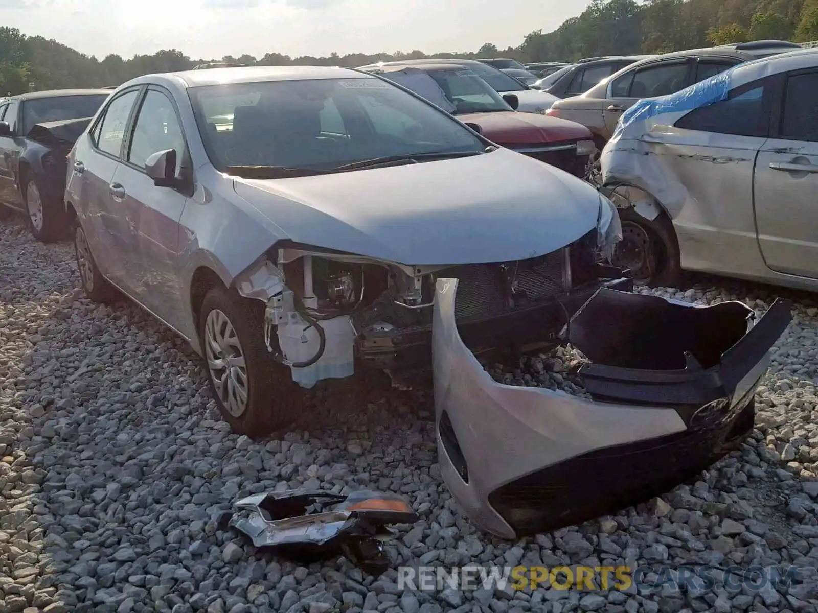 1 Photograph of a damaged car 2T1BURHE7KC155171 TOYOTA COROLLA 2019