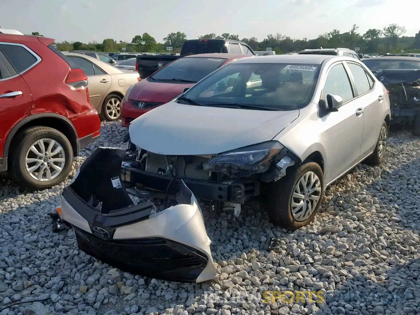 2 Photograph of a damaged car 2T1BURHE7KC155171 TOYOTA COROLLA 2019