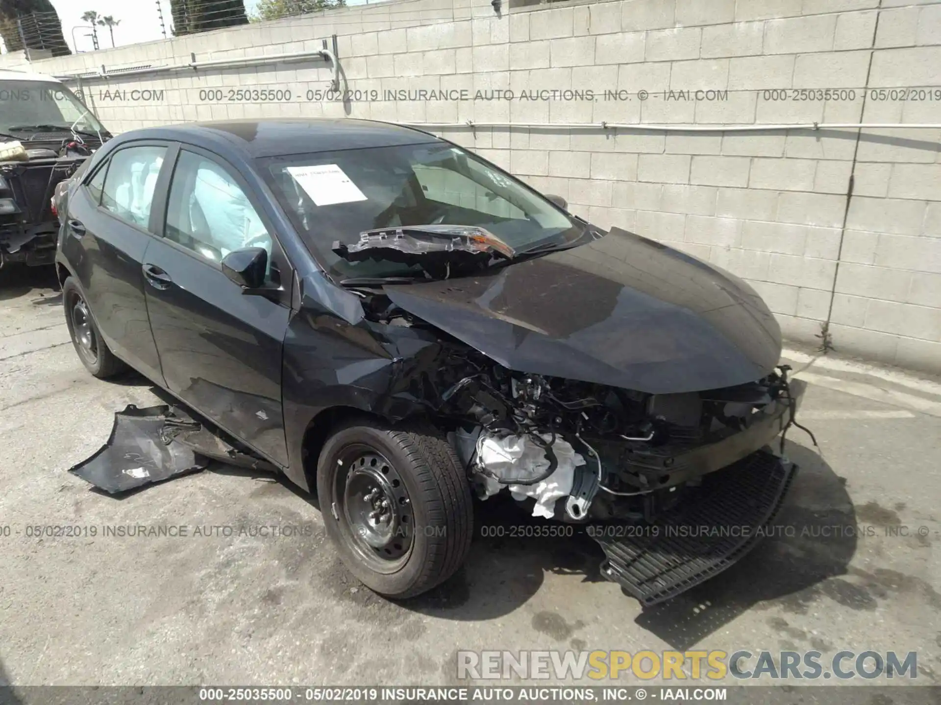 1 Photograph of a damaged car 2T1BURHE7KC155221 TOYOTA COROLLA 2019