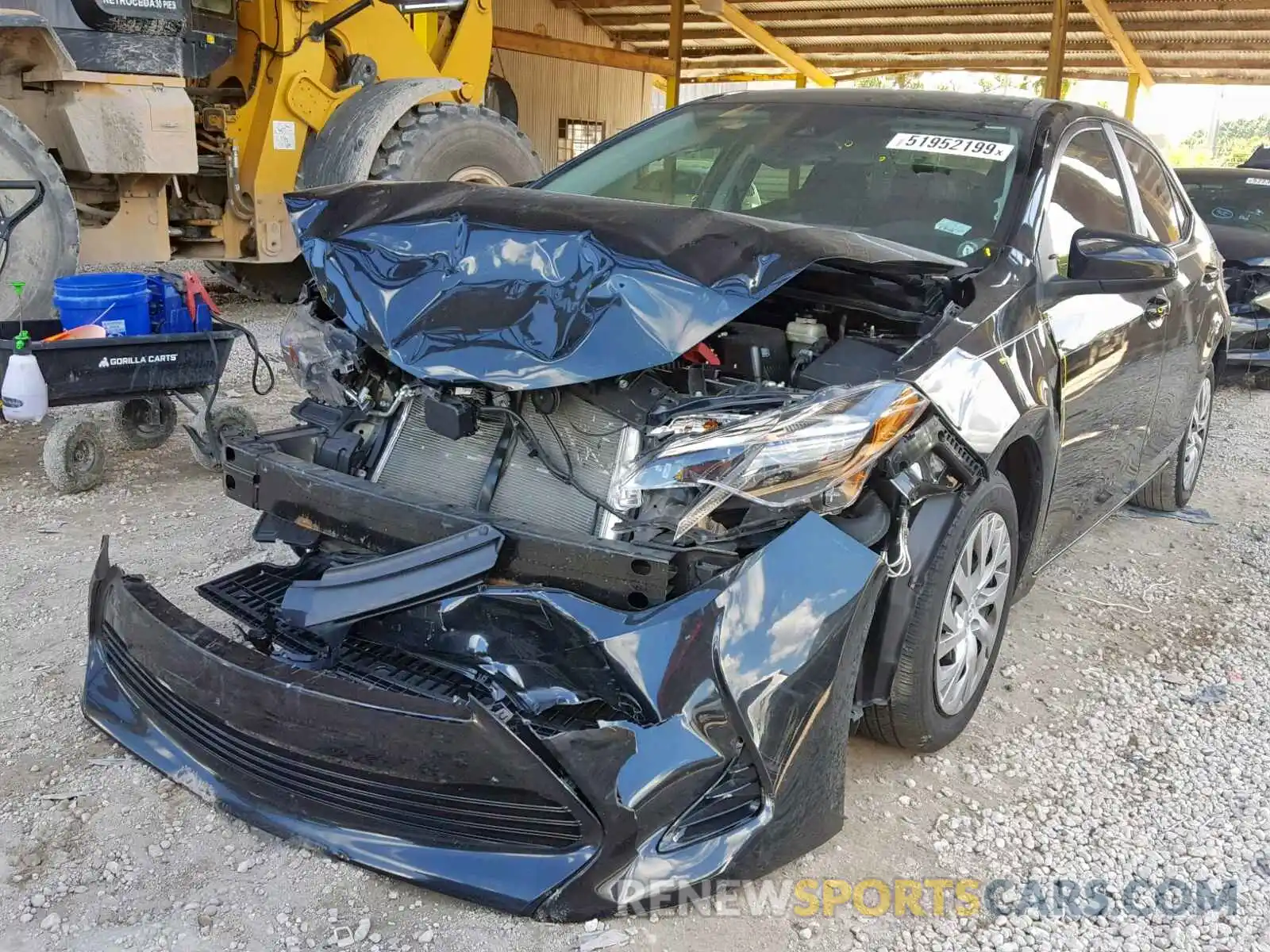 2 Photograph of a damaged car 2T1BURHE7KC155820 TOYOTA COROLLA 2019