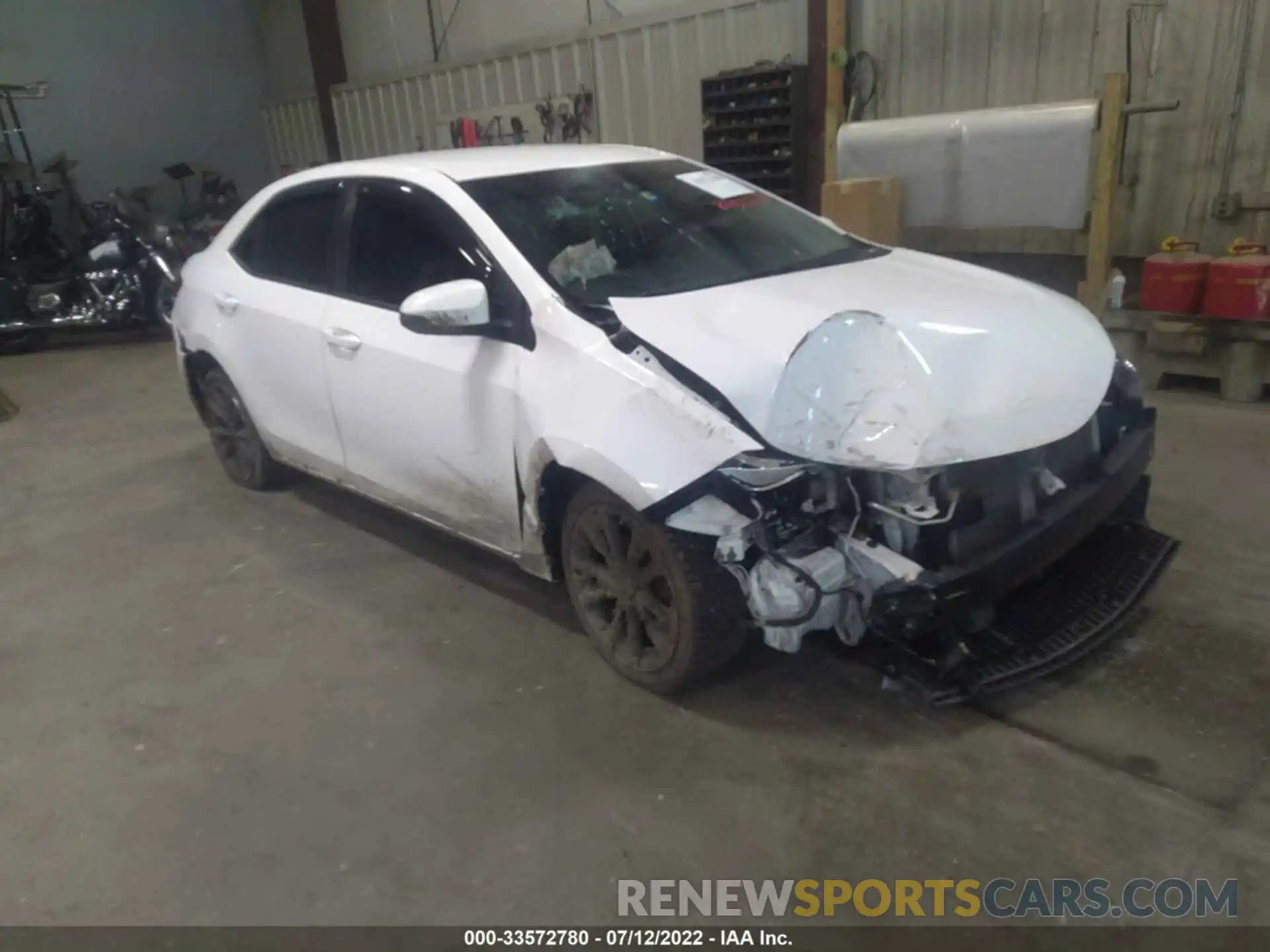 1 Photograph of a damaged car 2T1BURHE7KC156501 TOYOTA COROLLA 2019