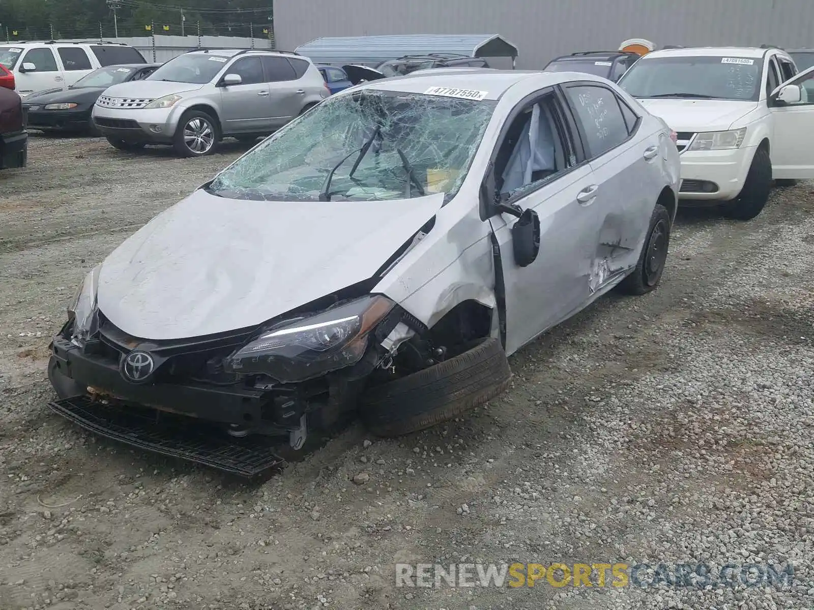 2 Photograph of a damaged car 2T1BURHE7KC156739 TOYOTA COROLLA 2019