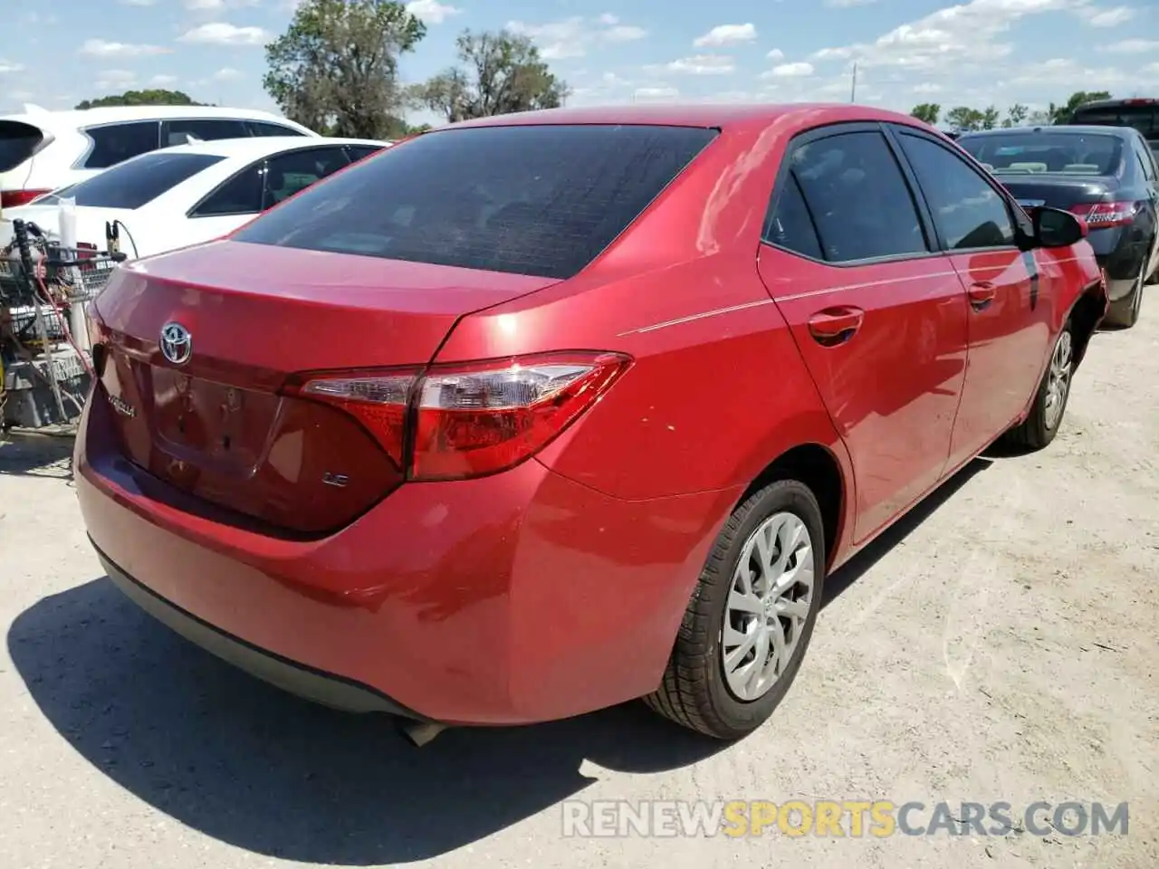 4 Photograph of a damaged car 2T1BURHE7KC156854 TOYOTA COROLLA 2019