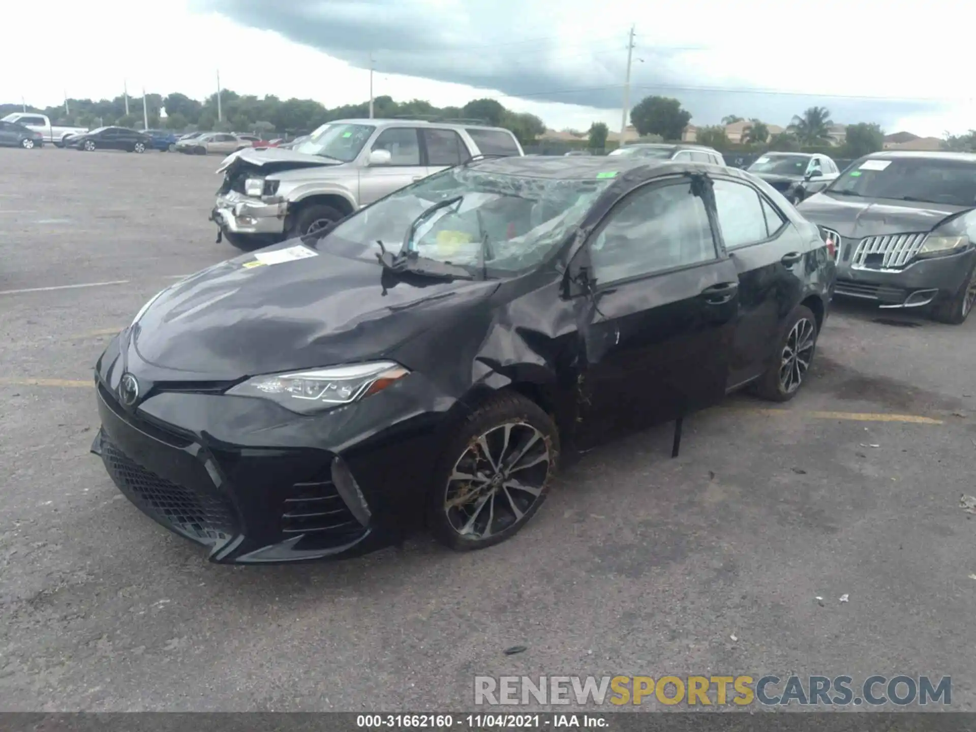 2 Photograph of a damaged car 2T1BURHE7KC157051 TOYOTA COROLLA 2019