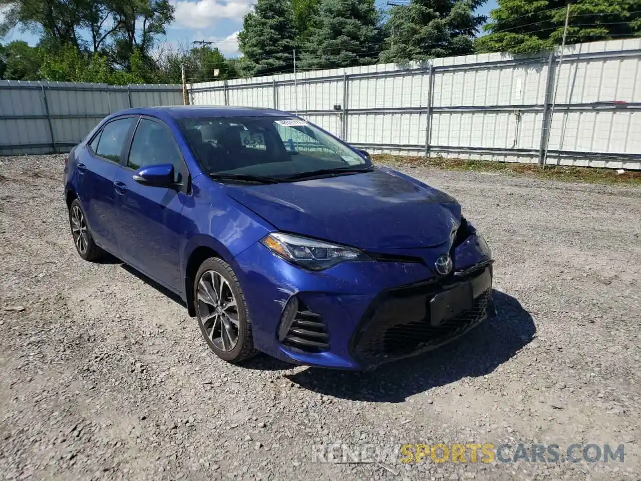 1 Photograph of a damaged car 2T1BURHE7KC157244 TOYOTA COROLLA 2019