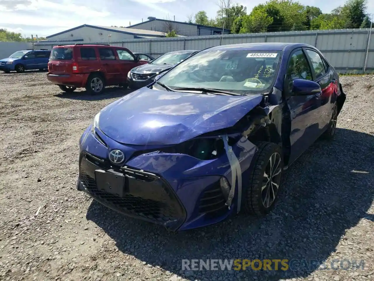 2 Photograph of a damaged car 2T1BURHE7KC157244 TOYOTA COROLLA 2019