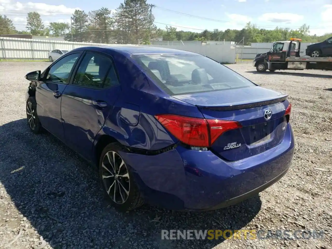 3 Photograph of a damaged car 2T1BURHE7KC157244 TOYOTA COROLLA 2019