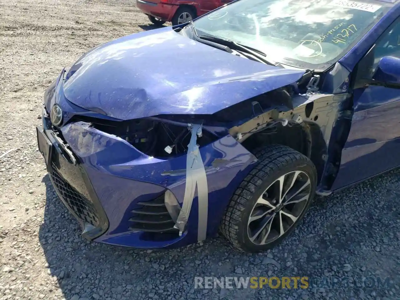 9 Photograph of a damaged car 2T1BURHE7KC157244 TOYOTA COROLLA 2019