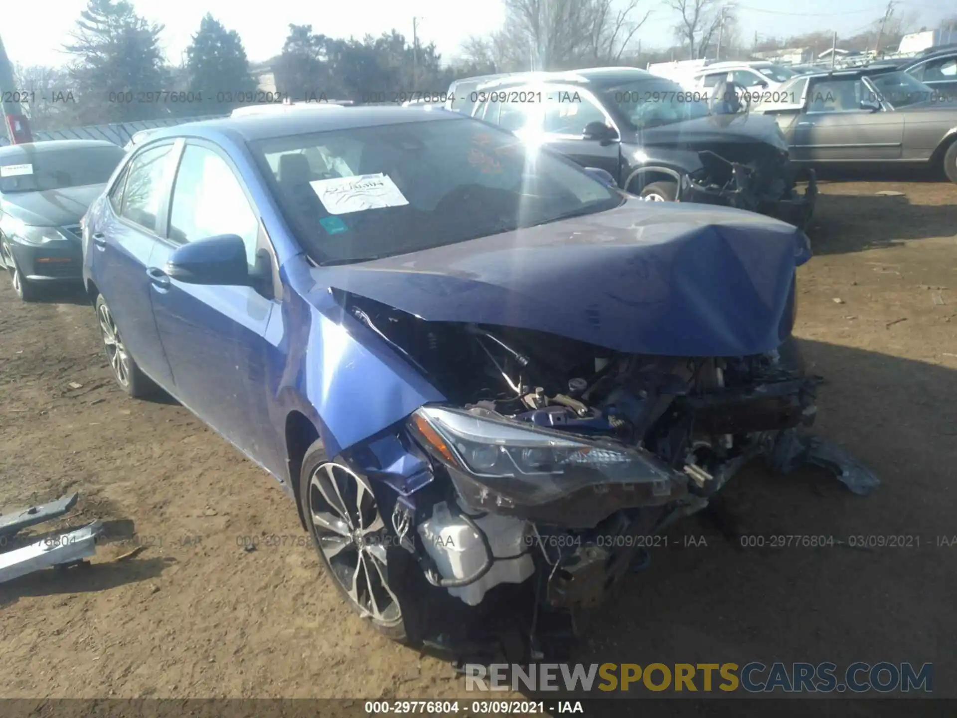 1 Photograph of a damaged car 2T1BURHE7KC157535 TOYOTA COROLLA 2019