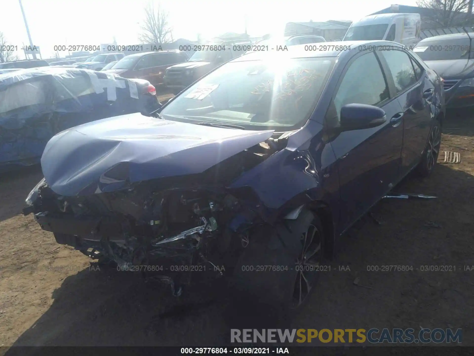 2 Photograph of a damaged car 2T1BURHE7KC157535 TOYOTA COROLLA 2019