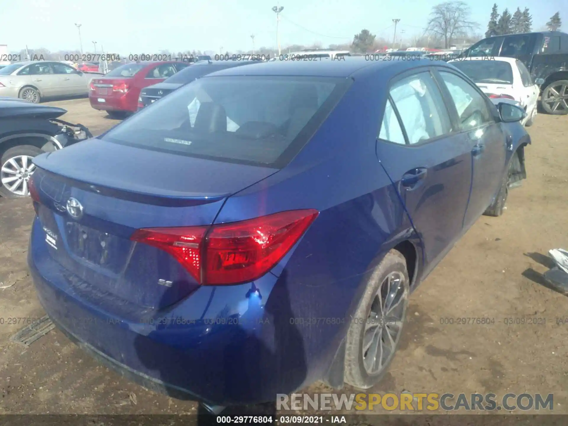 4 Photograph of a damaged car 2T1BURHE7KC157535 TOYOTA COROLLA 2019