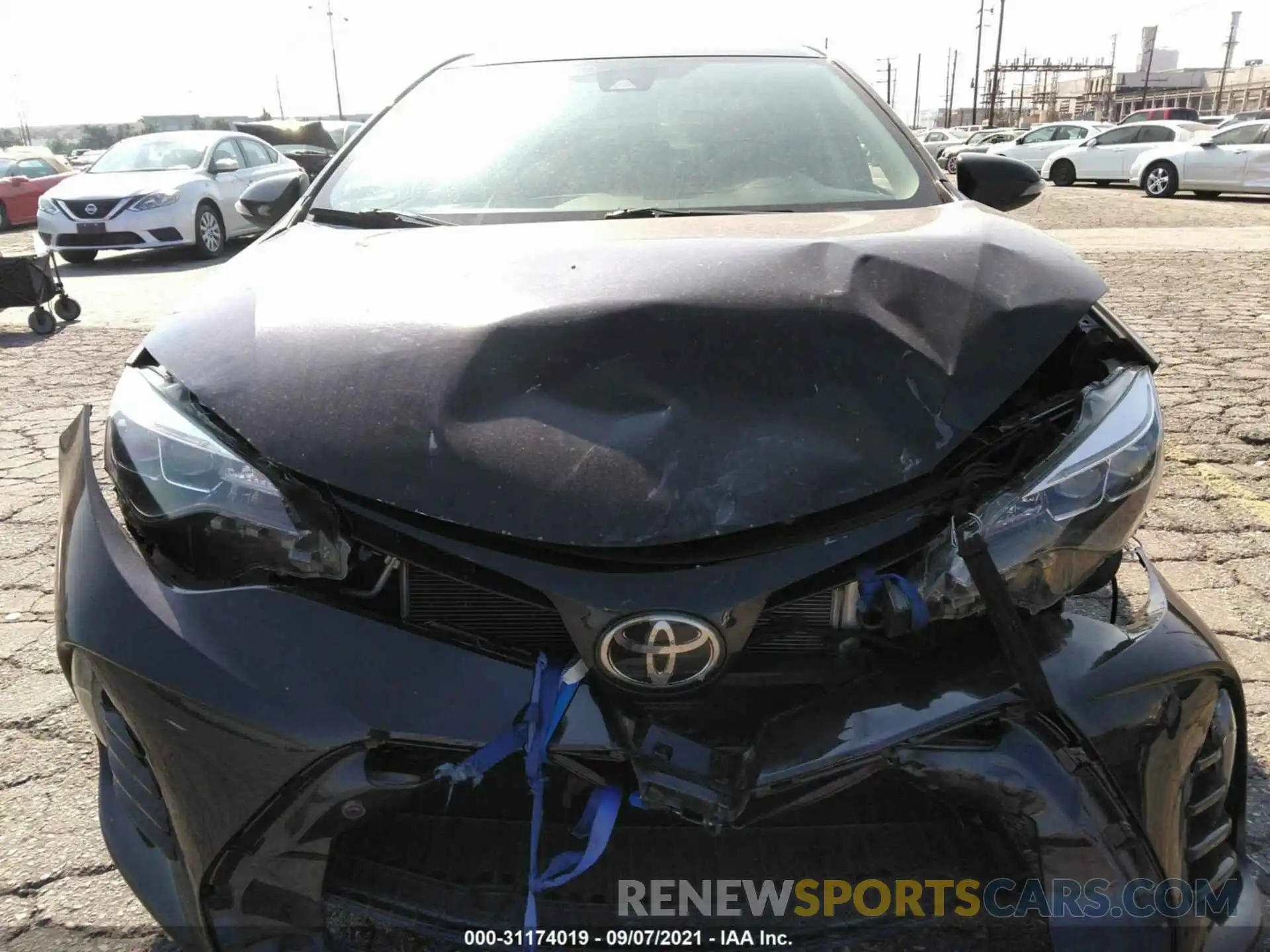 6 Photograph of a damaged car 2T1BURHE7KC157891 TOYOTA COROLLA 2019