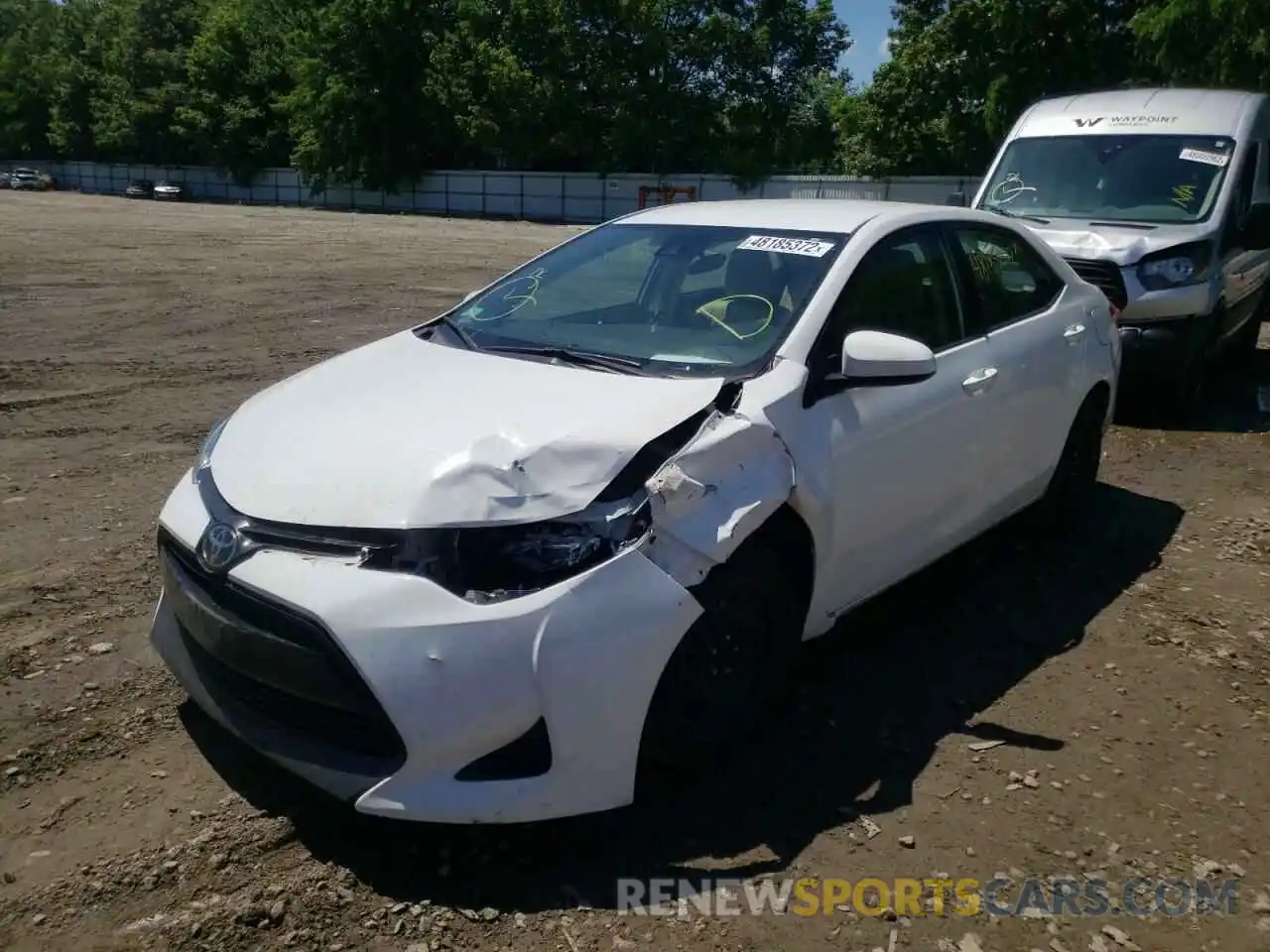 2 Photograph of a damaged car 2T1BURHE7KC158135 TOYOTA COROLLA 2019