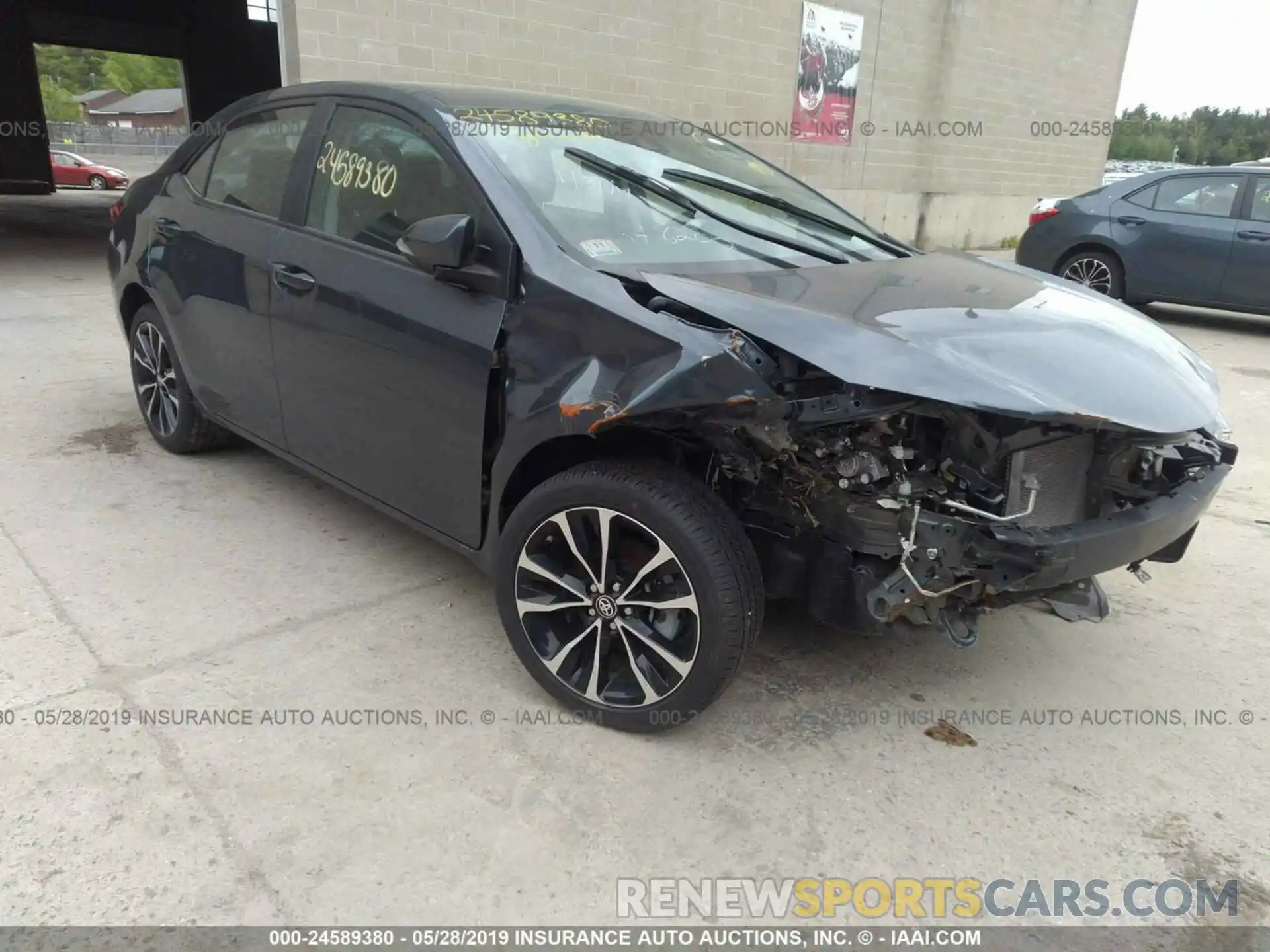 1 Photograph of a damaged car 2T1BURHE7KC158202 TOYOTA COROLLA 2019