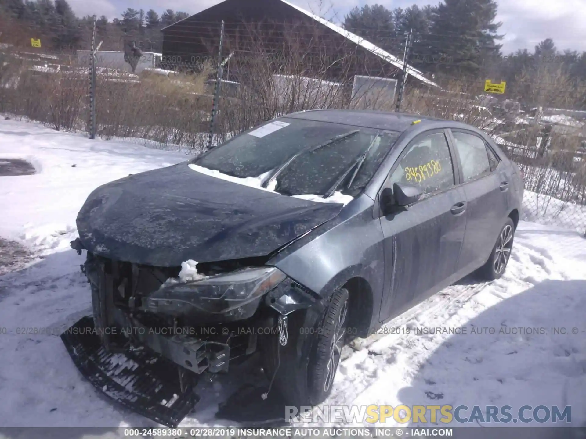 2 Photograph of a damaged car 2T1BURHE7KC158202 TOYOTA COROLLA 2019