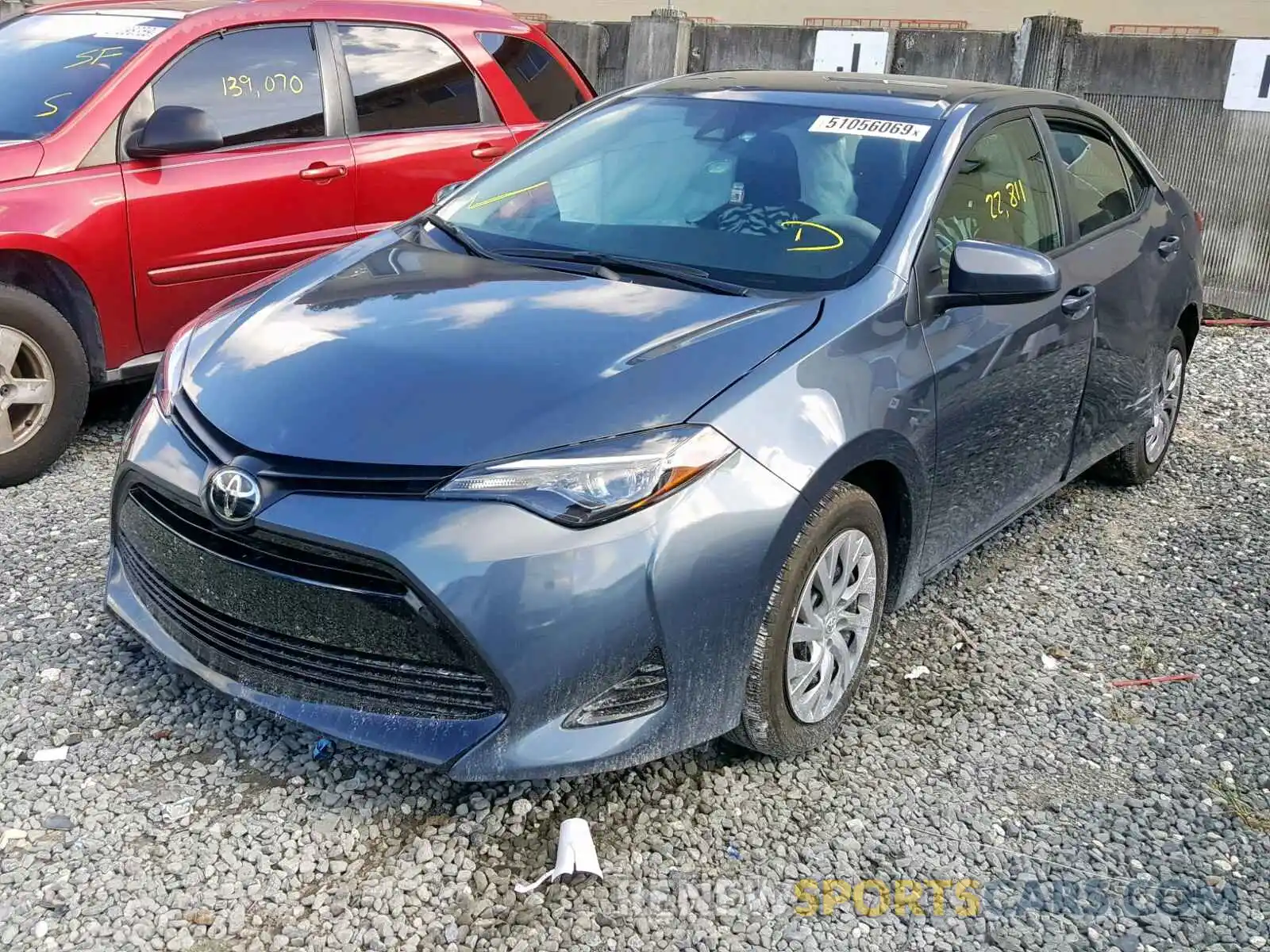 2 Photograph of a damaged car 2T1BURHE7KC158491 TOYOTA COROLLA 2019