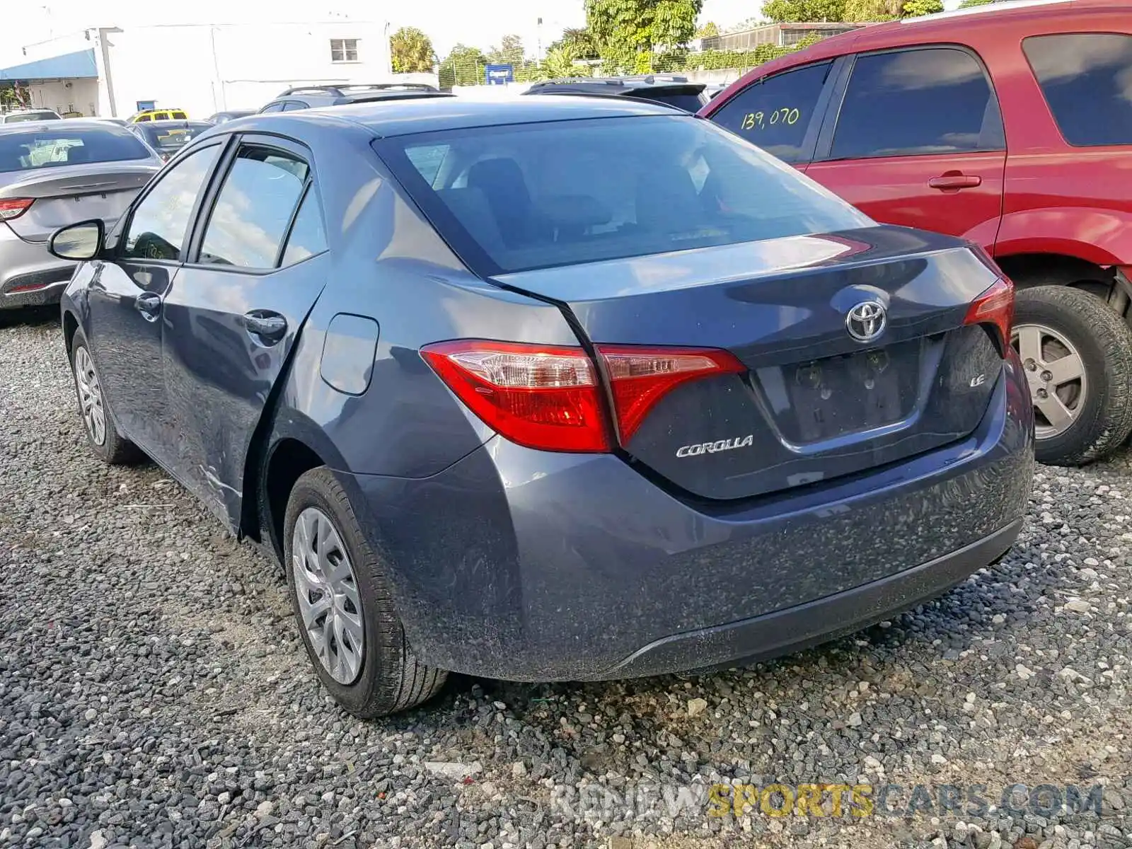 3 Photograph of a damaged car 2T1BURHE7KC158491 TOYOTA COROLLA 2019