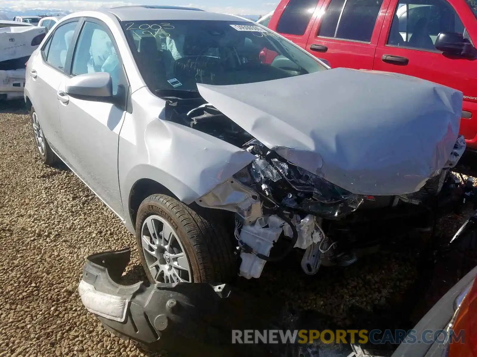 1 Photograph of a damaged car 2T1BURHE7KC158684 TOYOTA COROLLA 2019