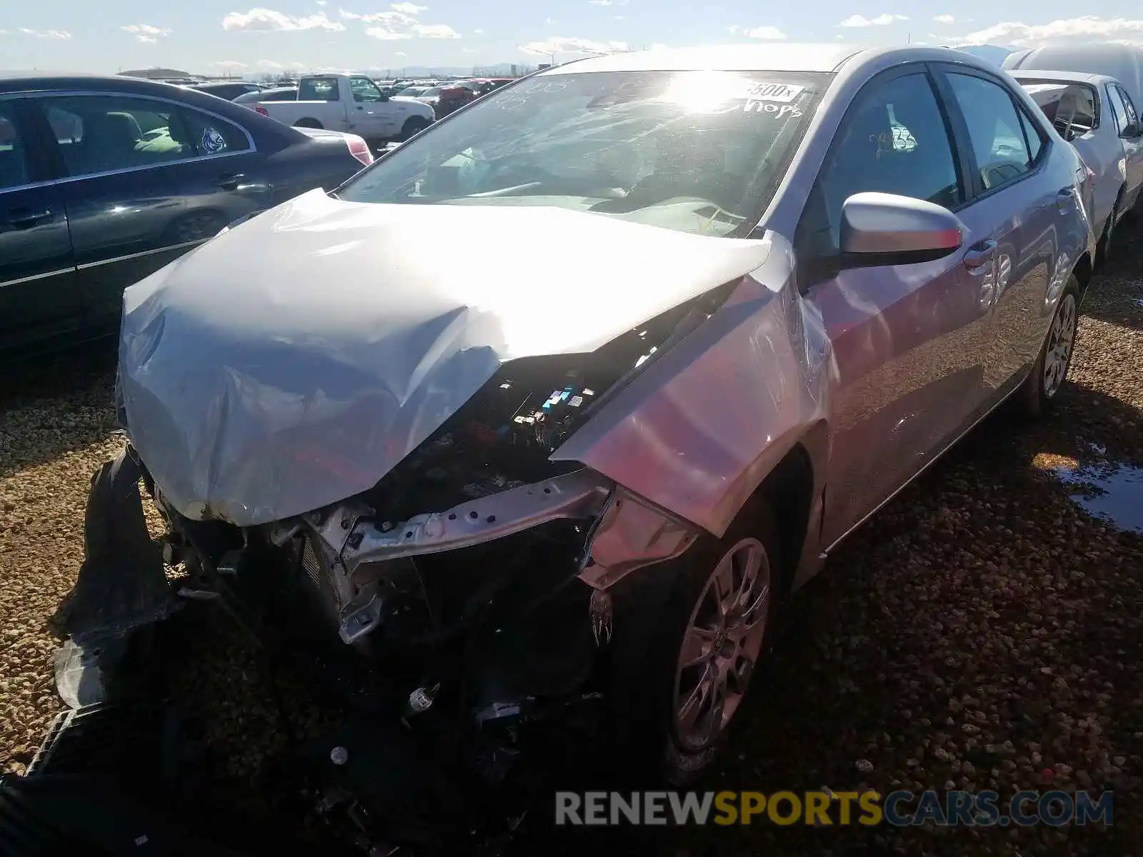 2 Photograph of a damaged car 2T1BURHE7KC158684 TOYOTA COROLLA 2019