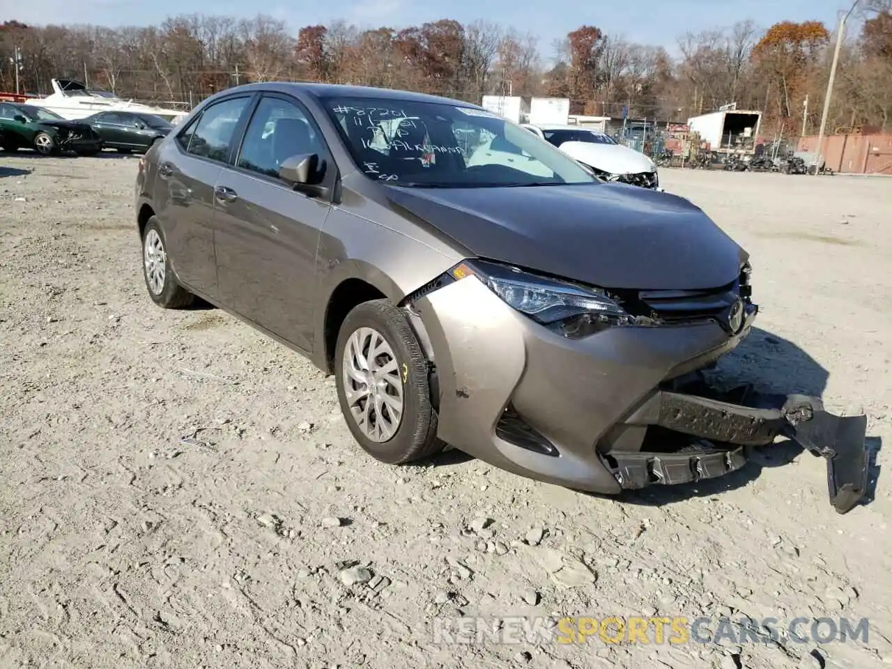 1 Photograph of a damaged car 2T1BURHE7KC158782 TOYOTA COROLLA 2019