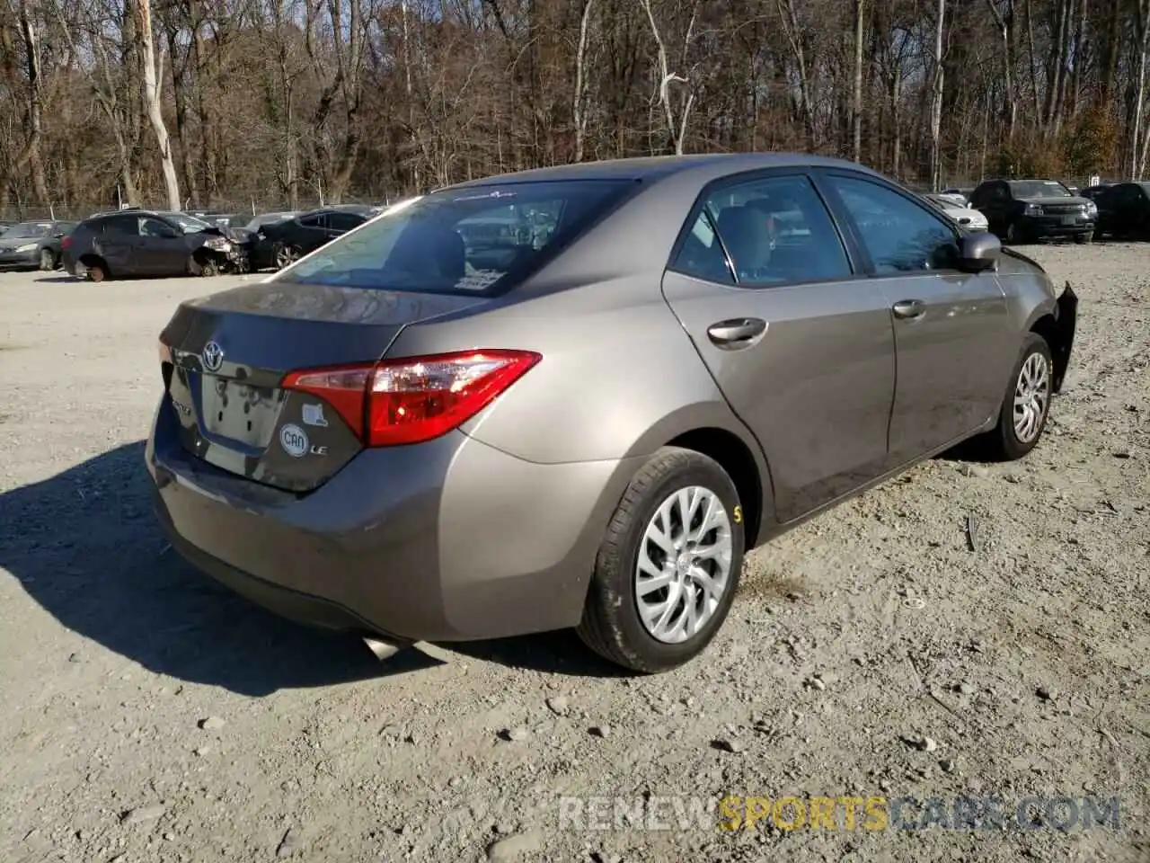 4 Photograph of a damaged car 2T1BURHE7KC158782 TOYOTA COROLLA 2019