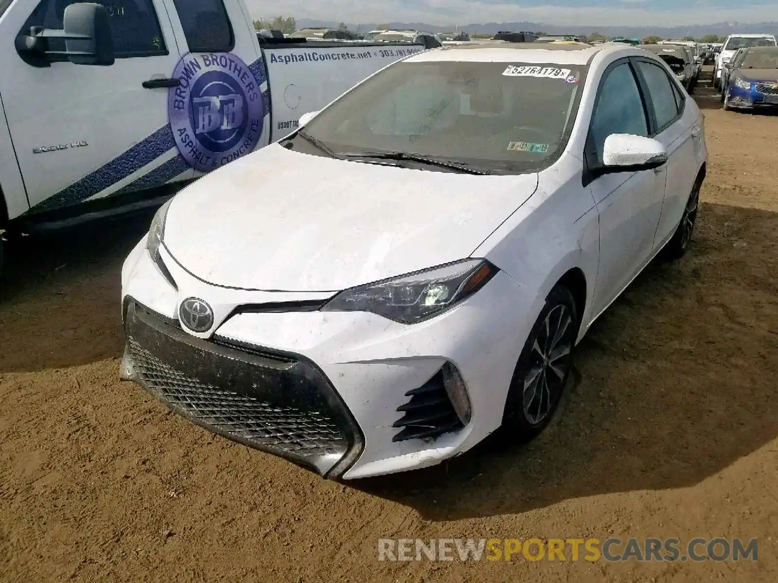 2 Photograph of a damaged car 2T1BURHE7KC159415 TOYOTA COROLLA 2019