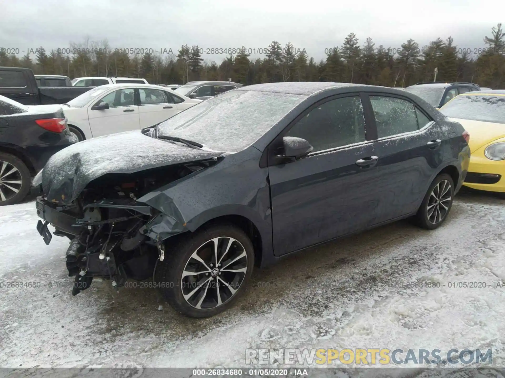 2 Photograph of a damaged car 2T1BURHE7KC159592 TOYOTA COROLLA 2019