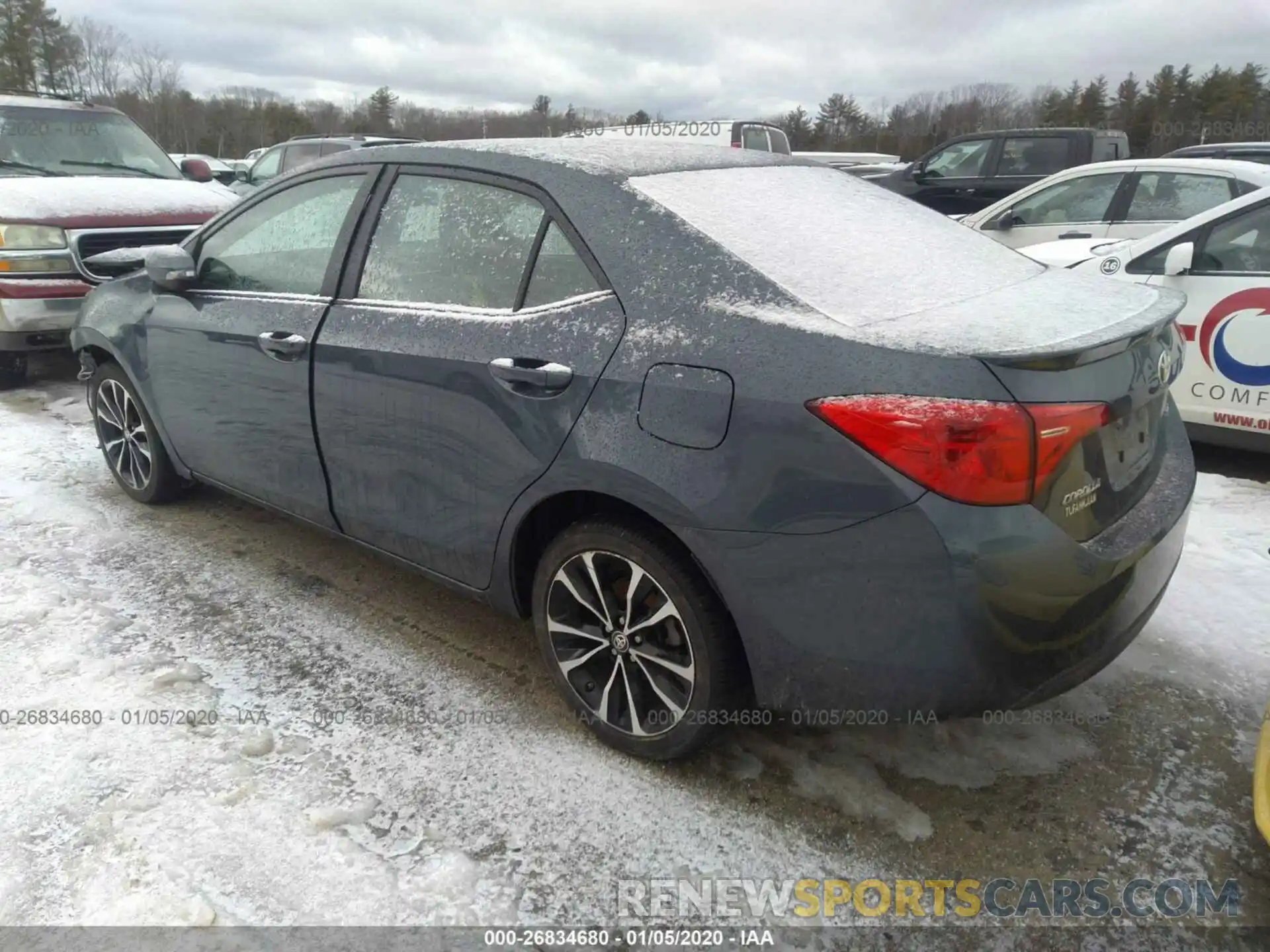 3 Photograph of a damaged car 2T1BURHE7KC159592 TOYOTA COROLLA 2019