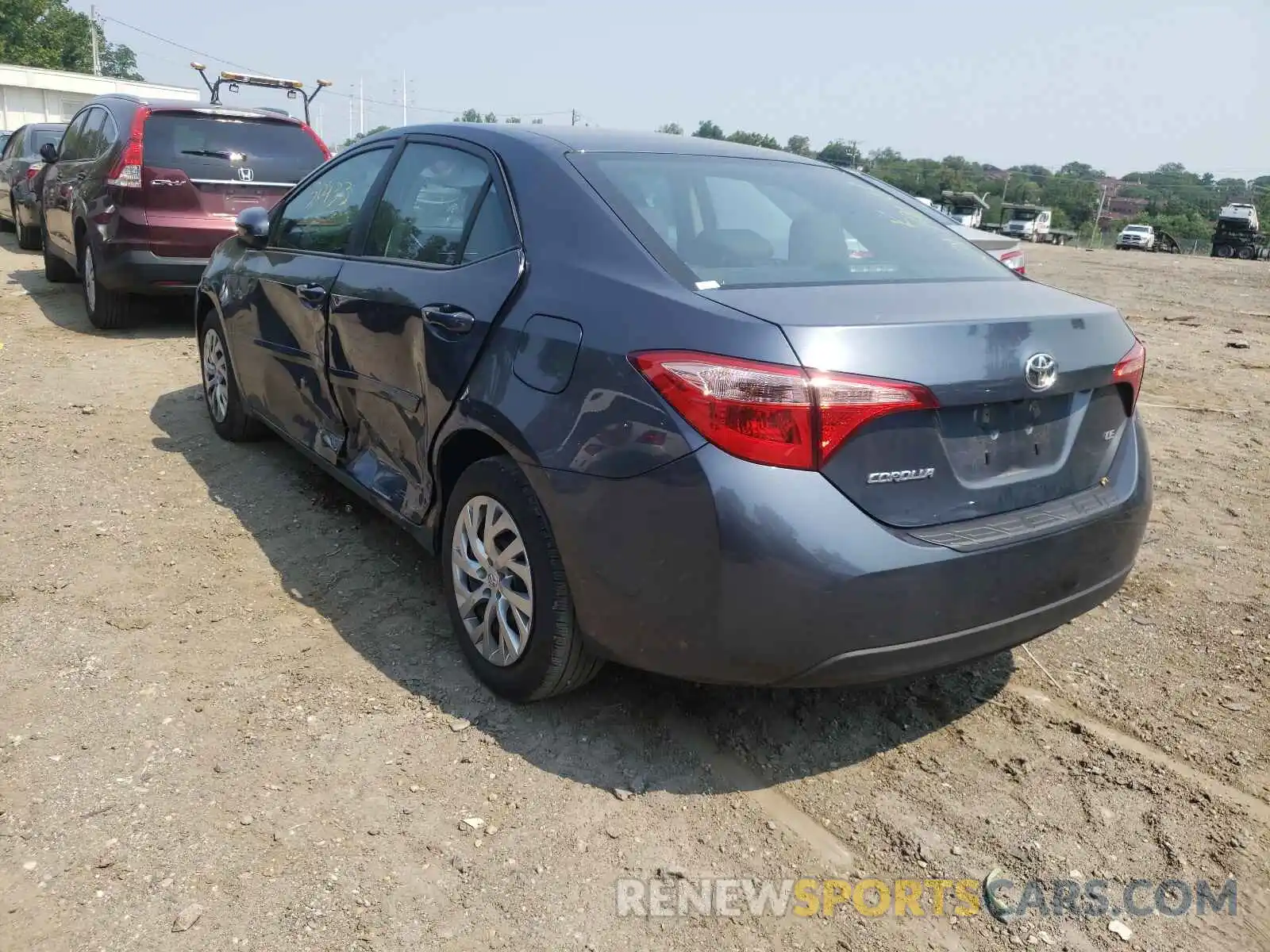 3 Photograph of a damaged car 2T1BURHE7KC159625 TOYOTA COROLLA 2019