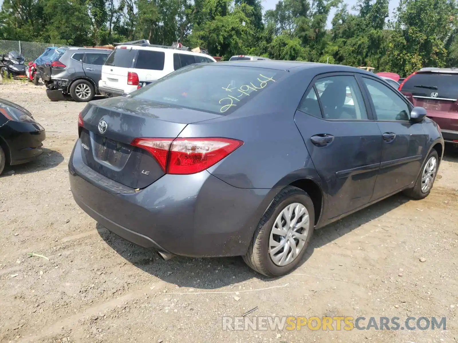 4 Photograph of a damaged car 2T1BURHE7KC159625 TOYOTA COROLLA 2019