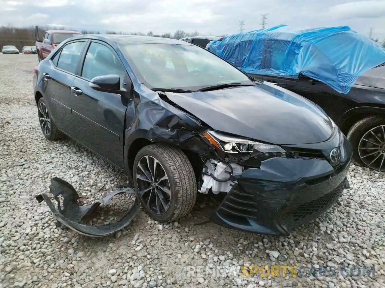 1 Photograph of a damaged car 2T1BURHE7KC159804 TOYOTA COROLLA 2019