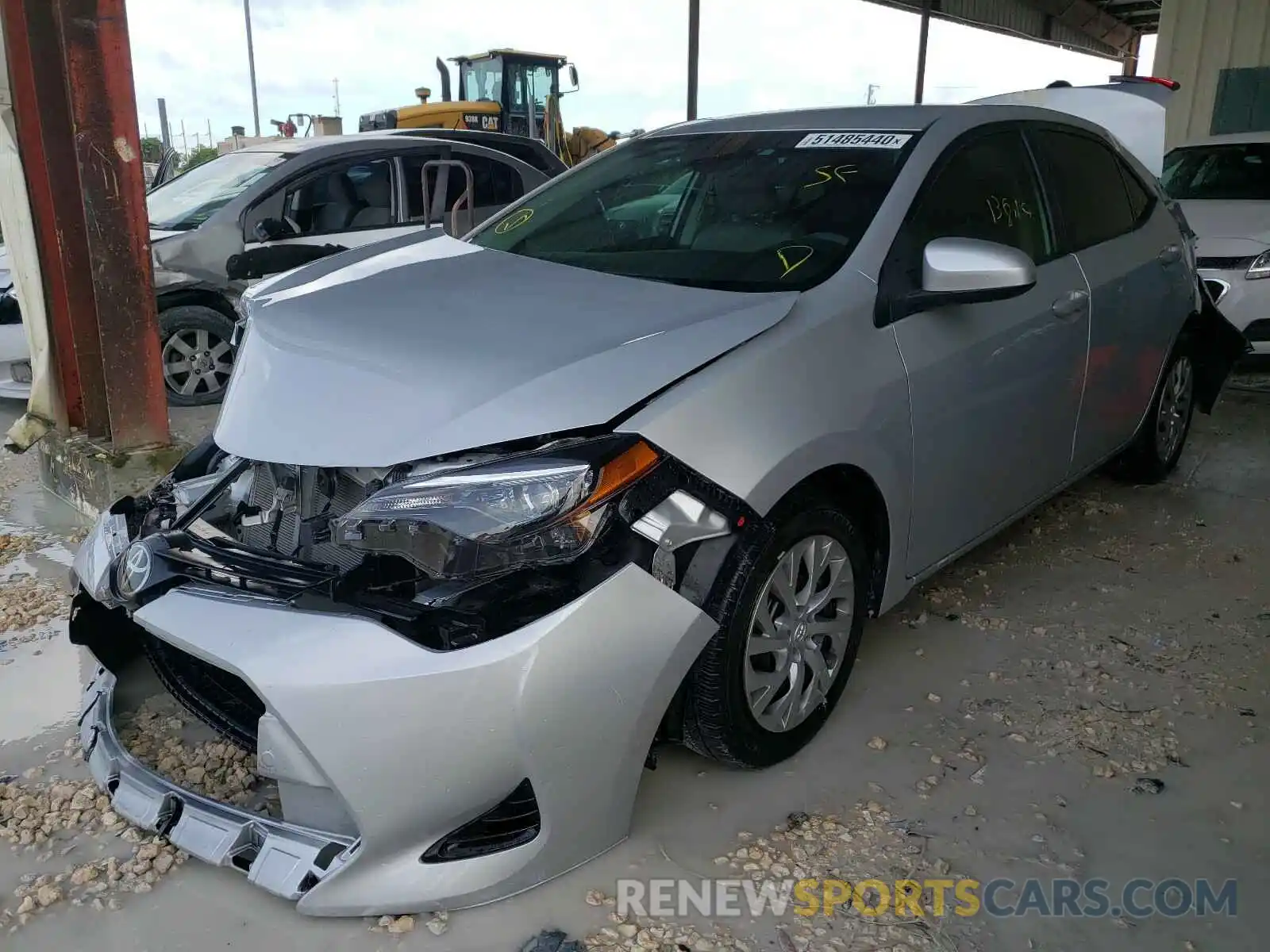 2 Photograph of a damaged car 2T1BURHE7KC159866 TOYOTA COROLLA 2019