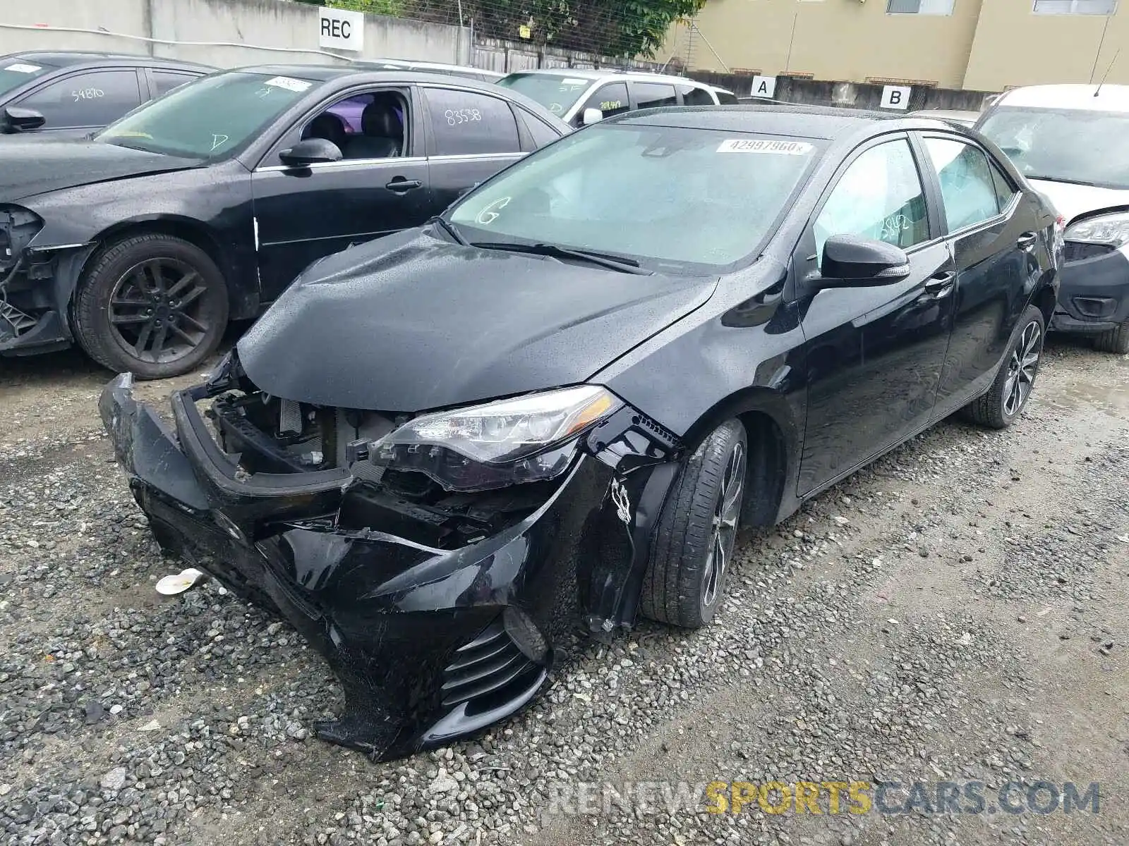 2 Photograph of a damaged car 2T1BURHE7KC159995 TOYOTA COROLLA 2019