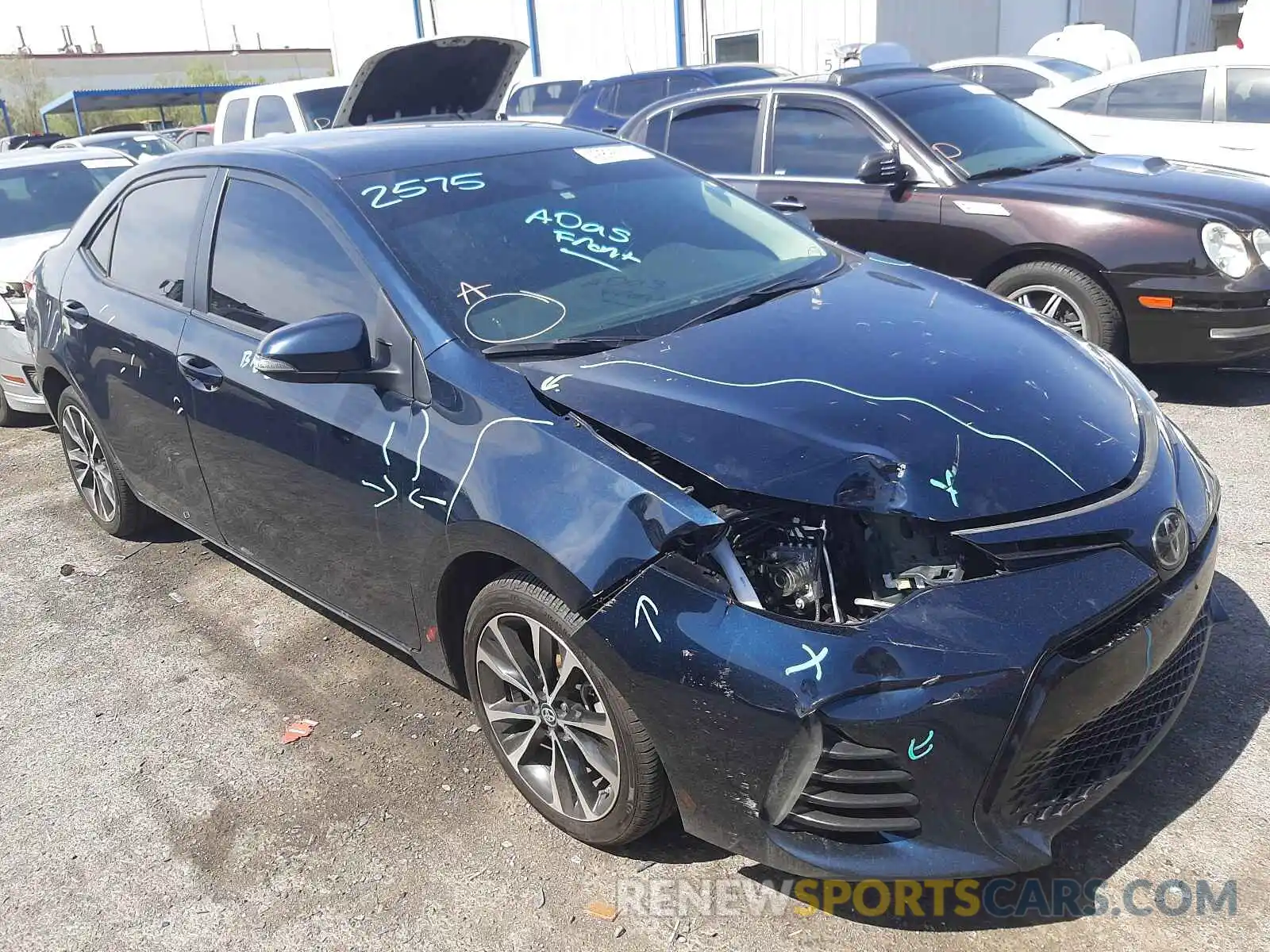 1 Photograph of a damaged car 2T1BURHE7KC160449 TOYOTA COROLLA 2019