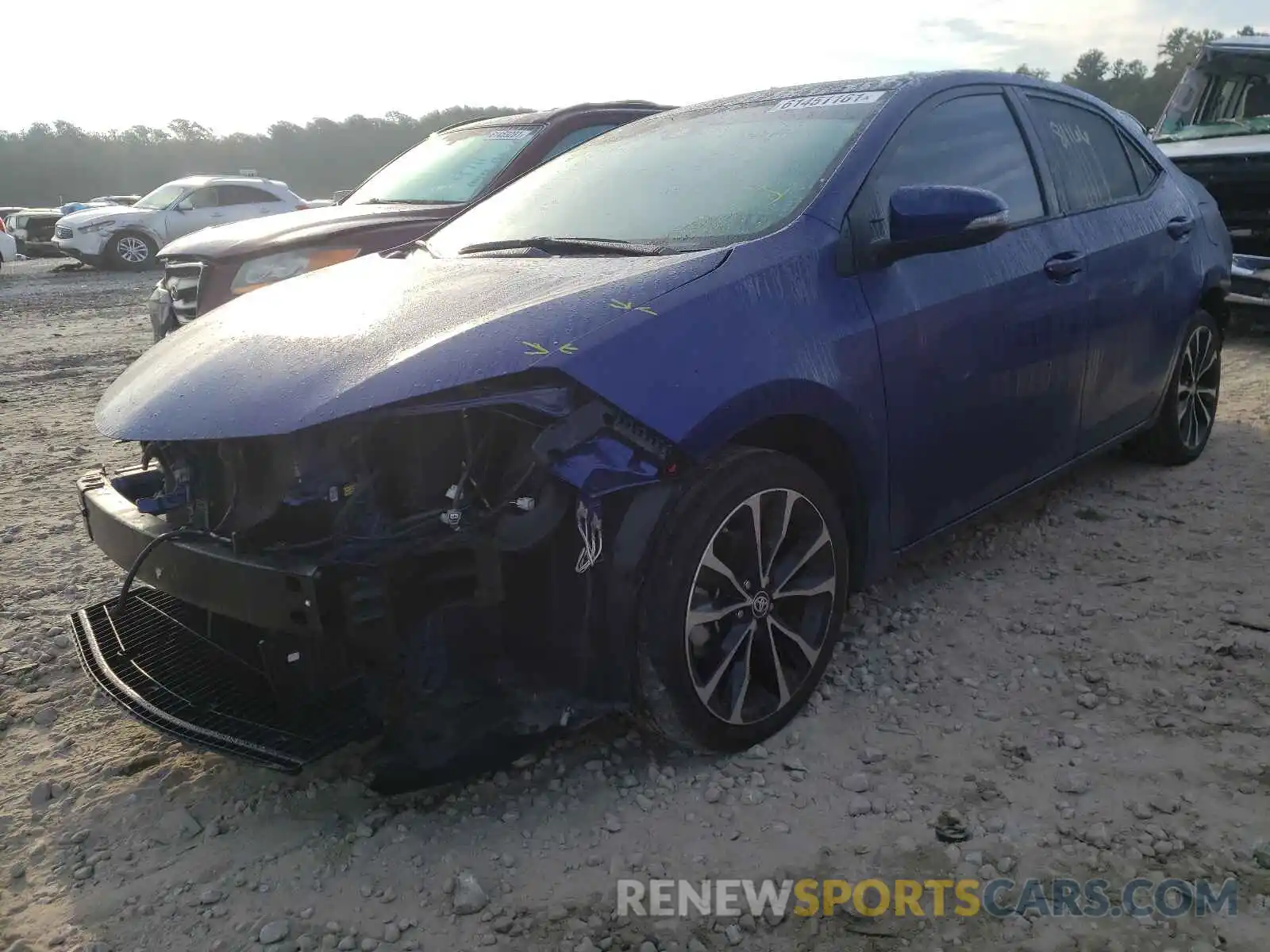 2 Photograph of a damaged car 2T1BURHE7KC162167 TOYOTA COROLLA 2019